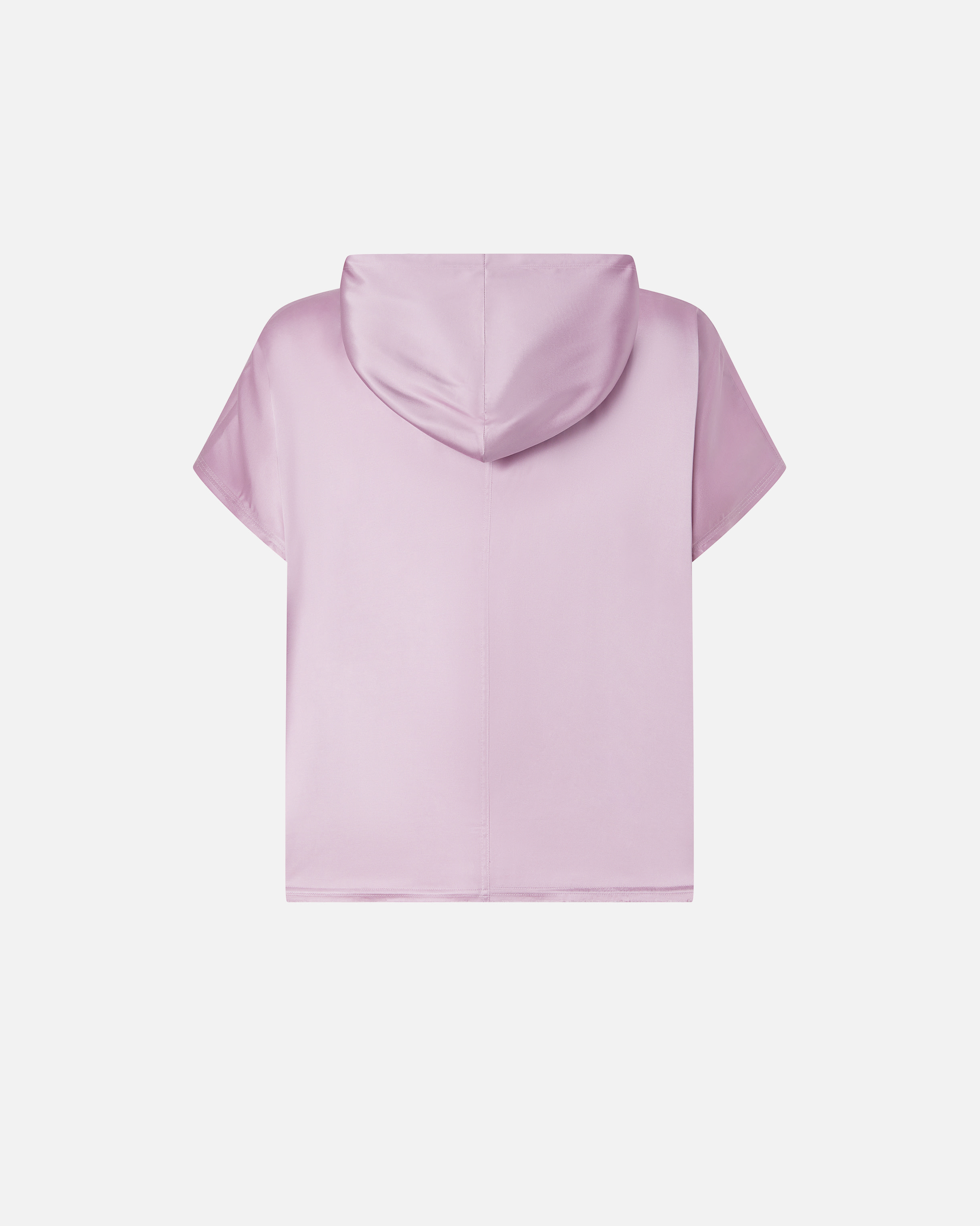 Pinko Logo-print Hooded Blouse In Pink/white