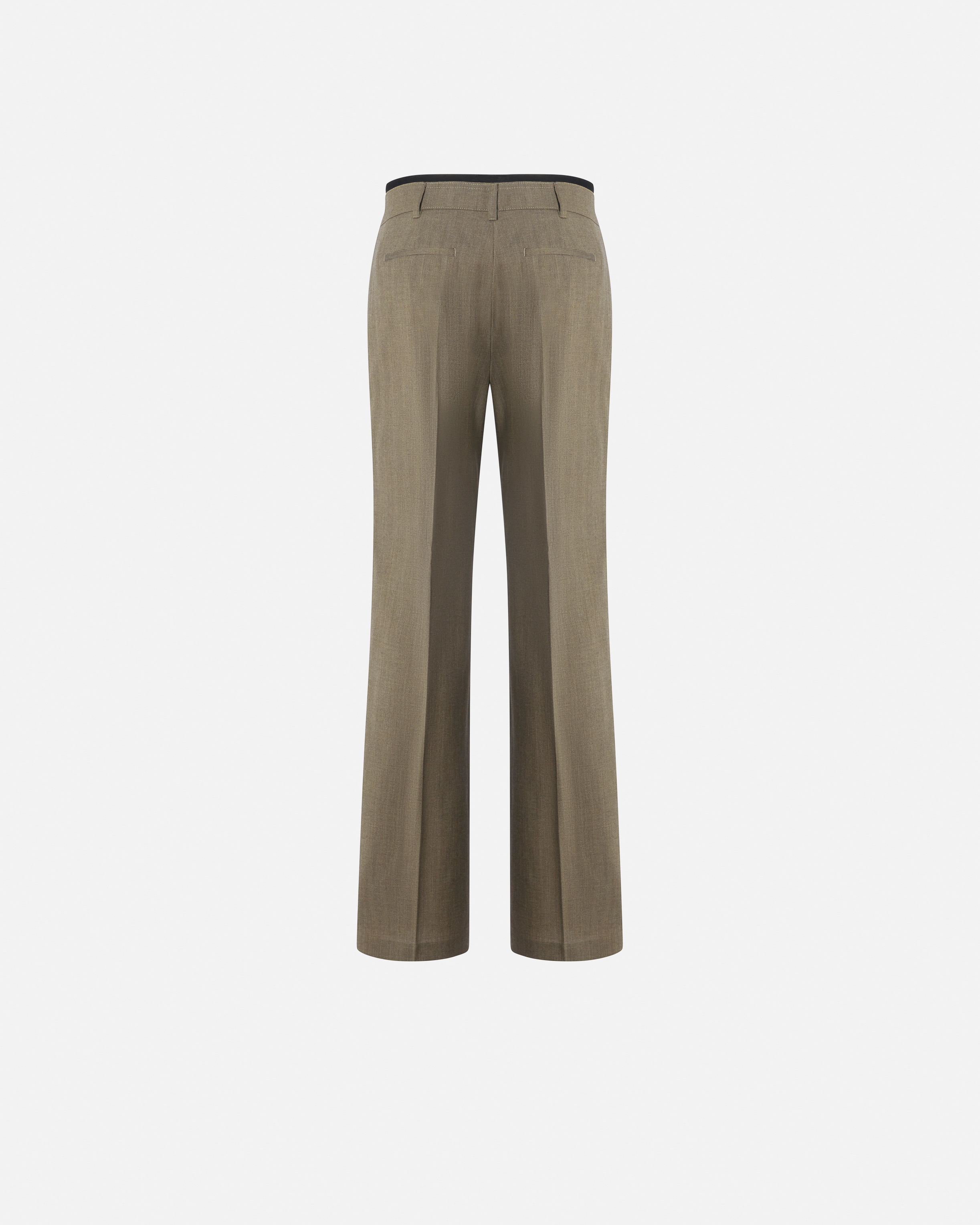 Pinko Elegant Flared Trousers In Marrone Borraccia