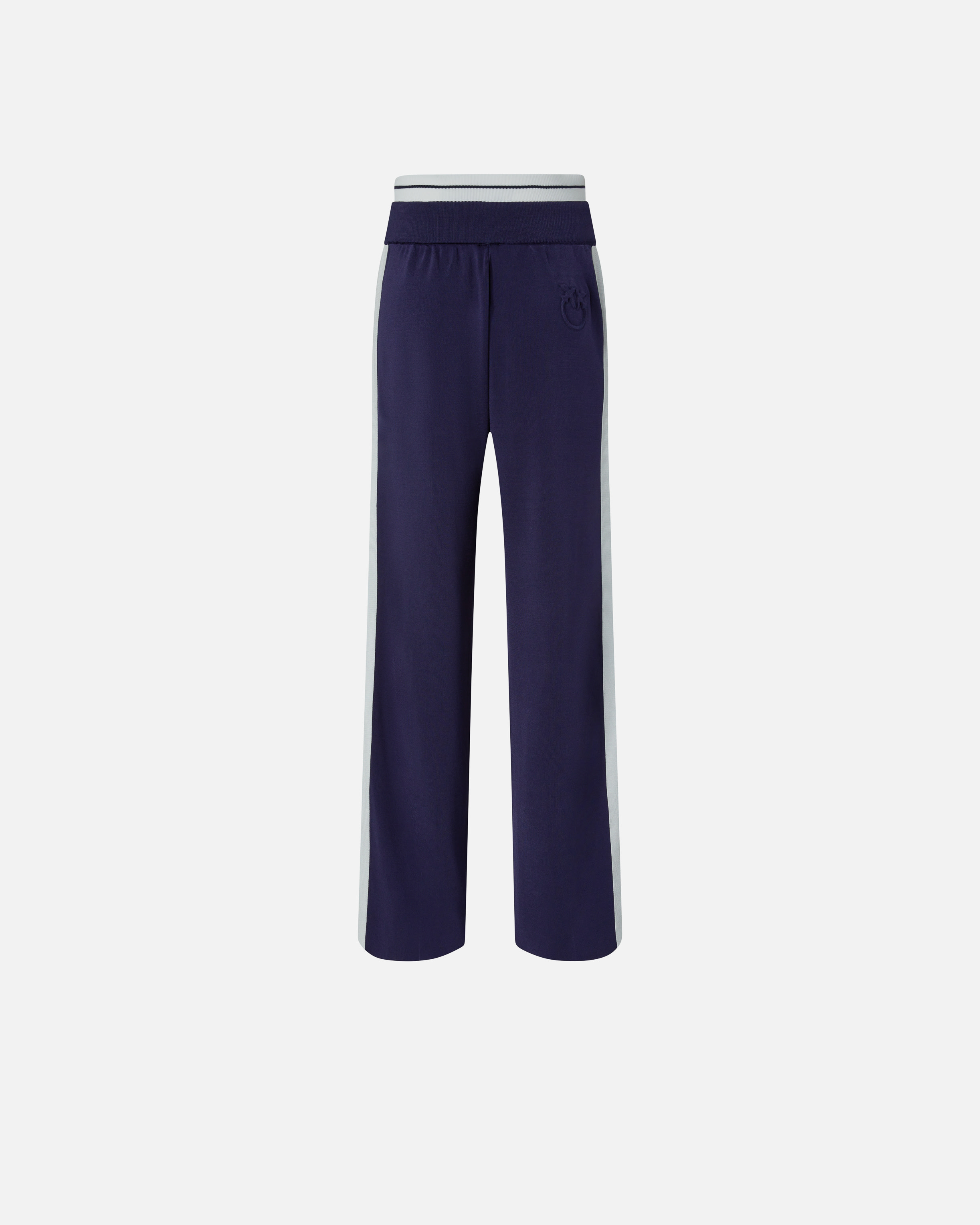 Wide-leg sporty trousers with side band detail PINKO → Shop