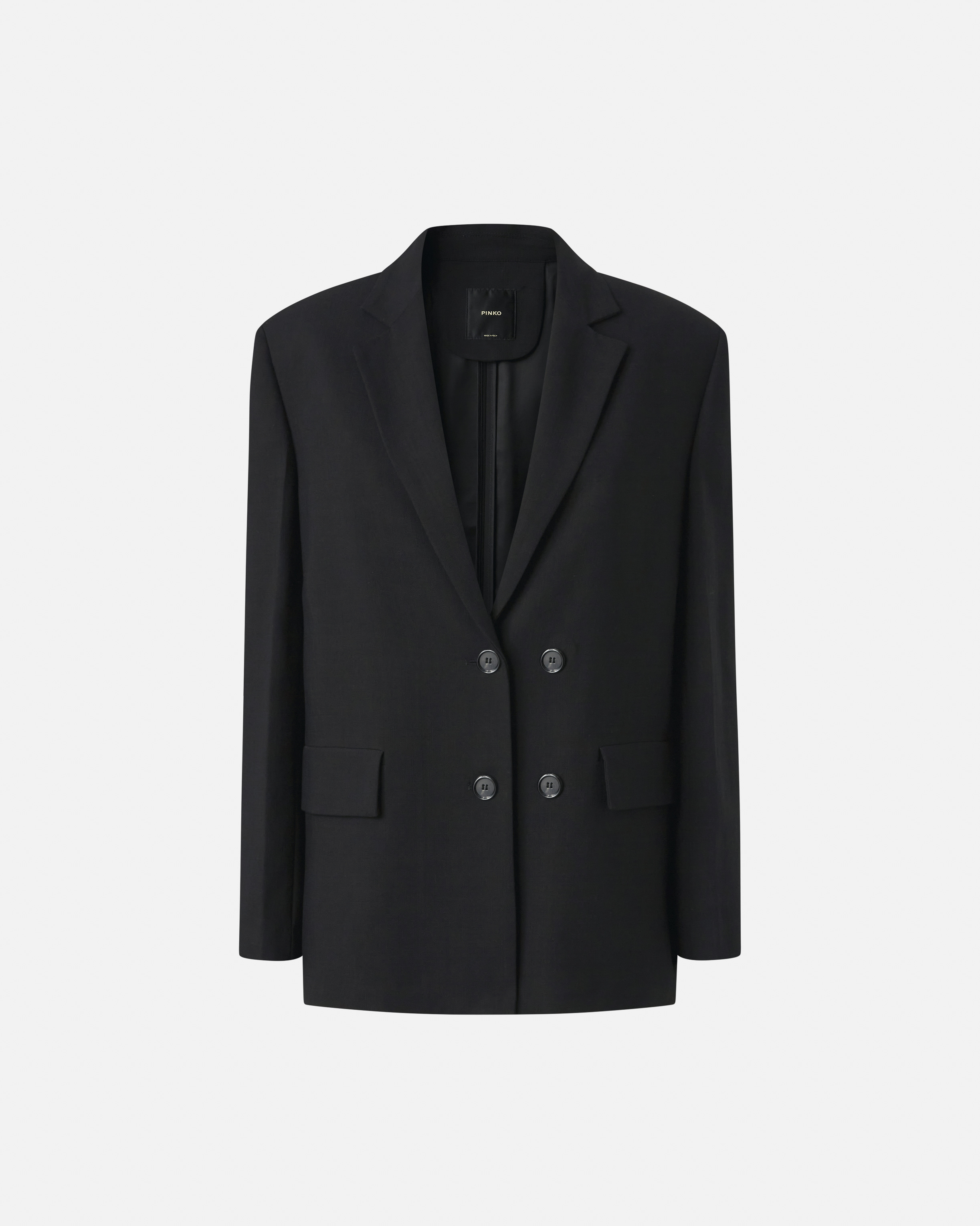 ジャケット PINKO ELEVATION BLAZER JACKET IN CANVAS WITH BUTTONS Buttoned canvas blazer PINKO → Shop Online