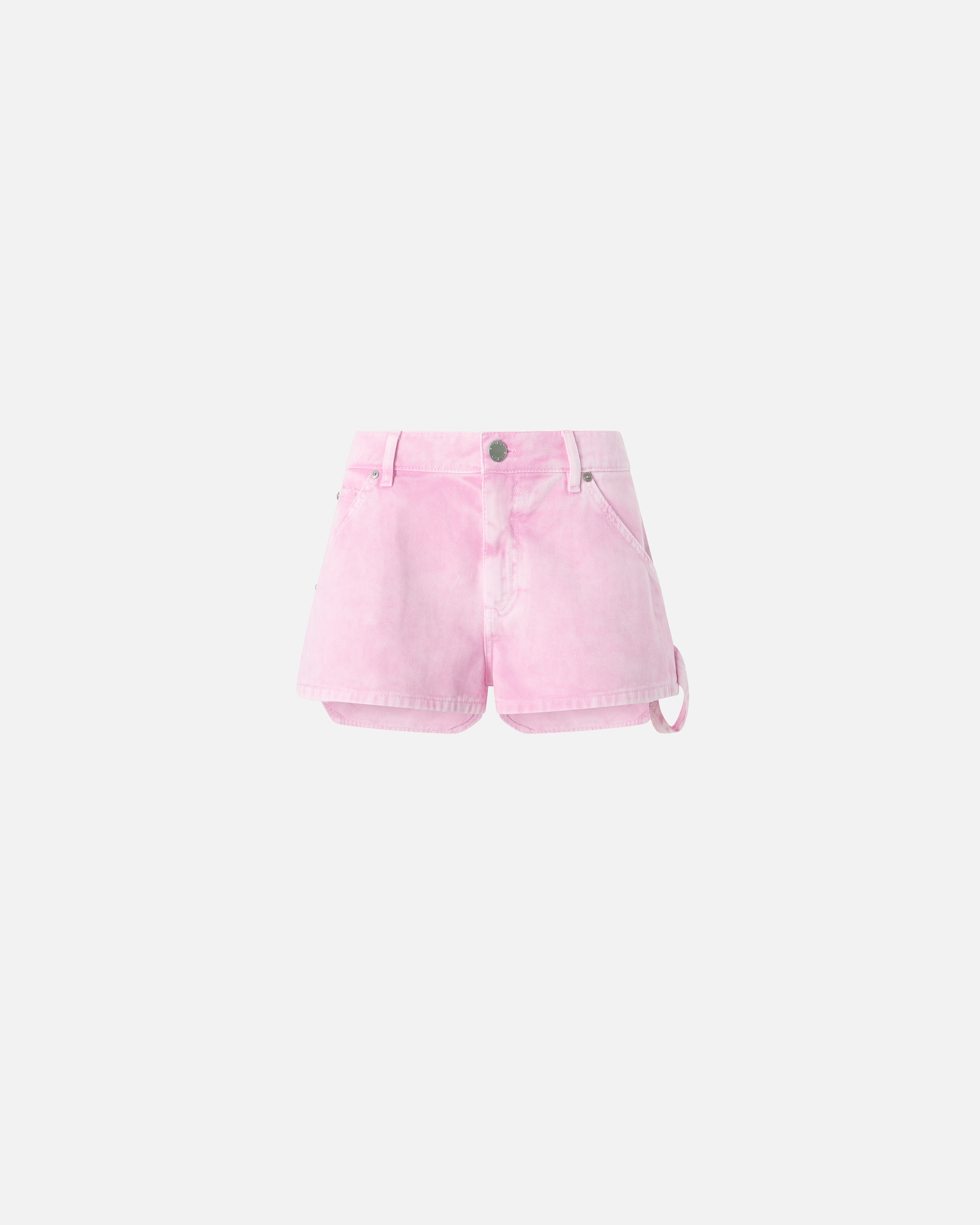 Pinko Workwear Shorts In Cotton Bull Fabric In Lilac Chiffon