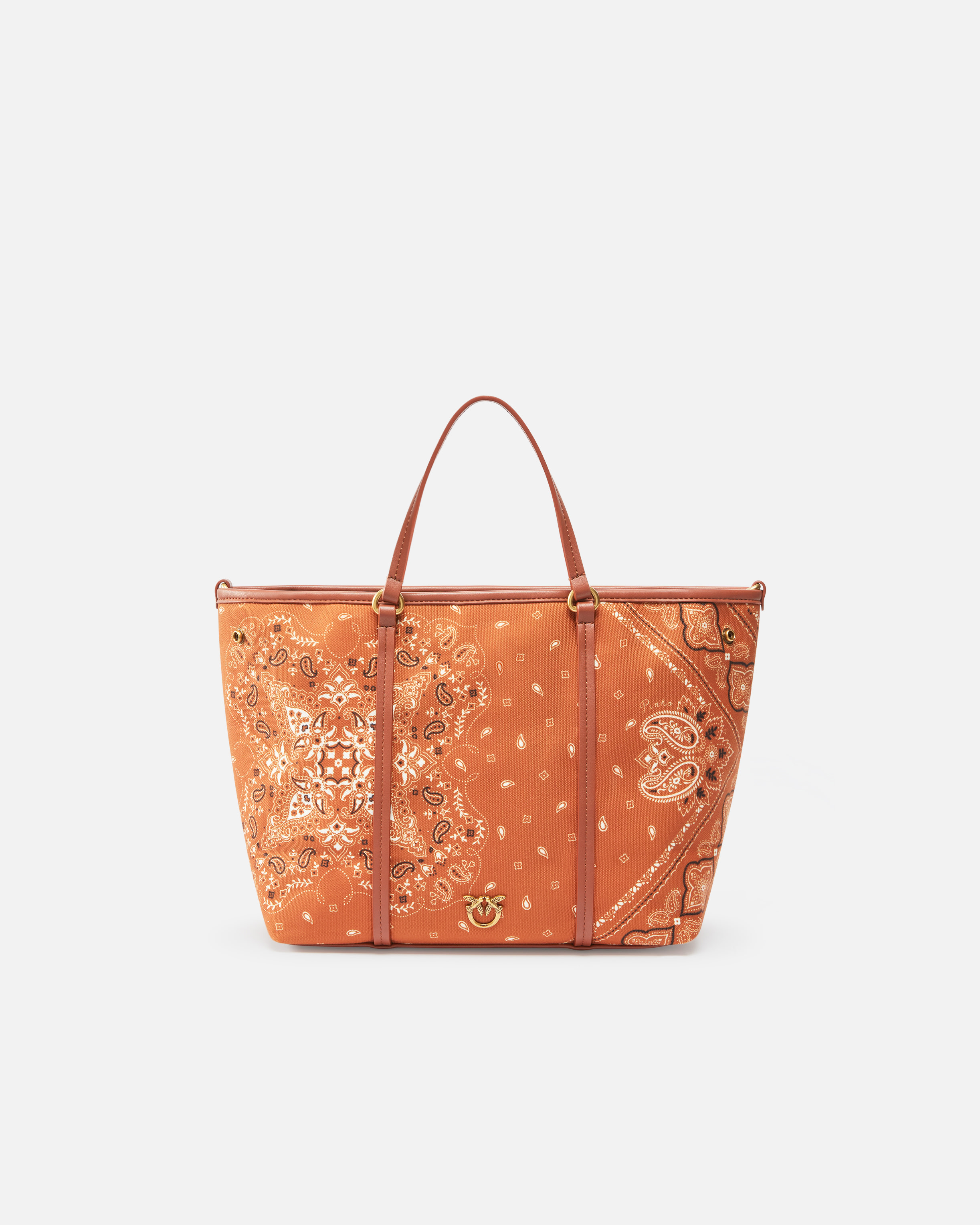 Pinko Medium Bandana Print Shopper Bag With Shoulder Strap