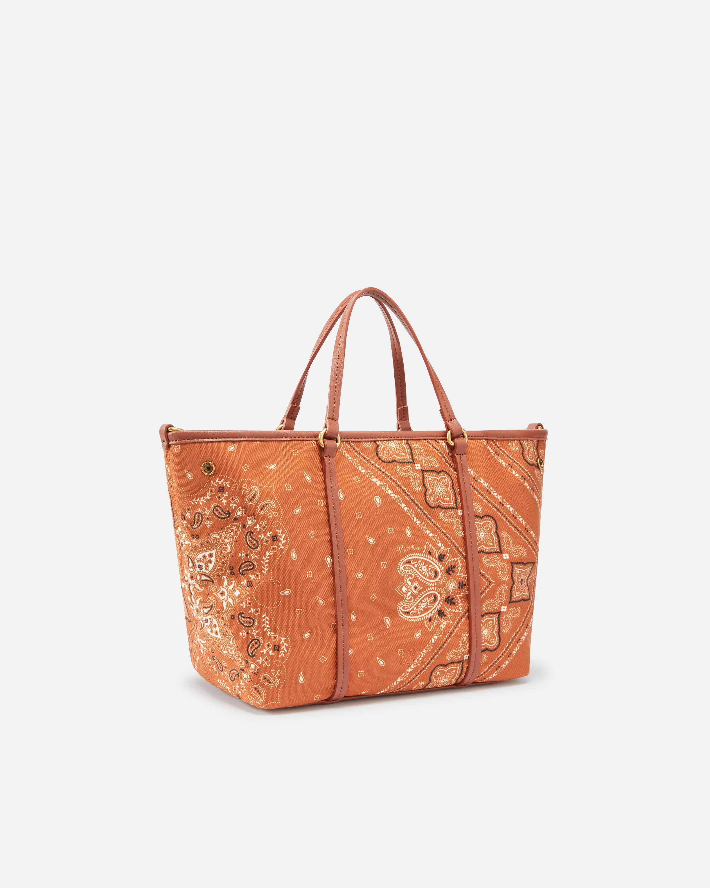 Pinko Medium Bandana Print Shopper Bag With Shoulder Strap