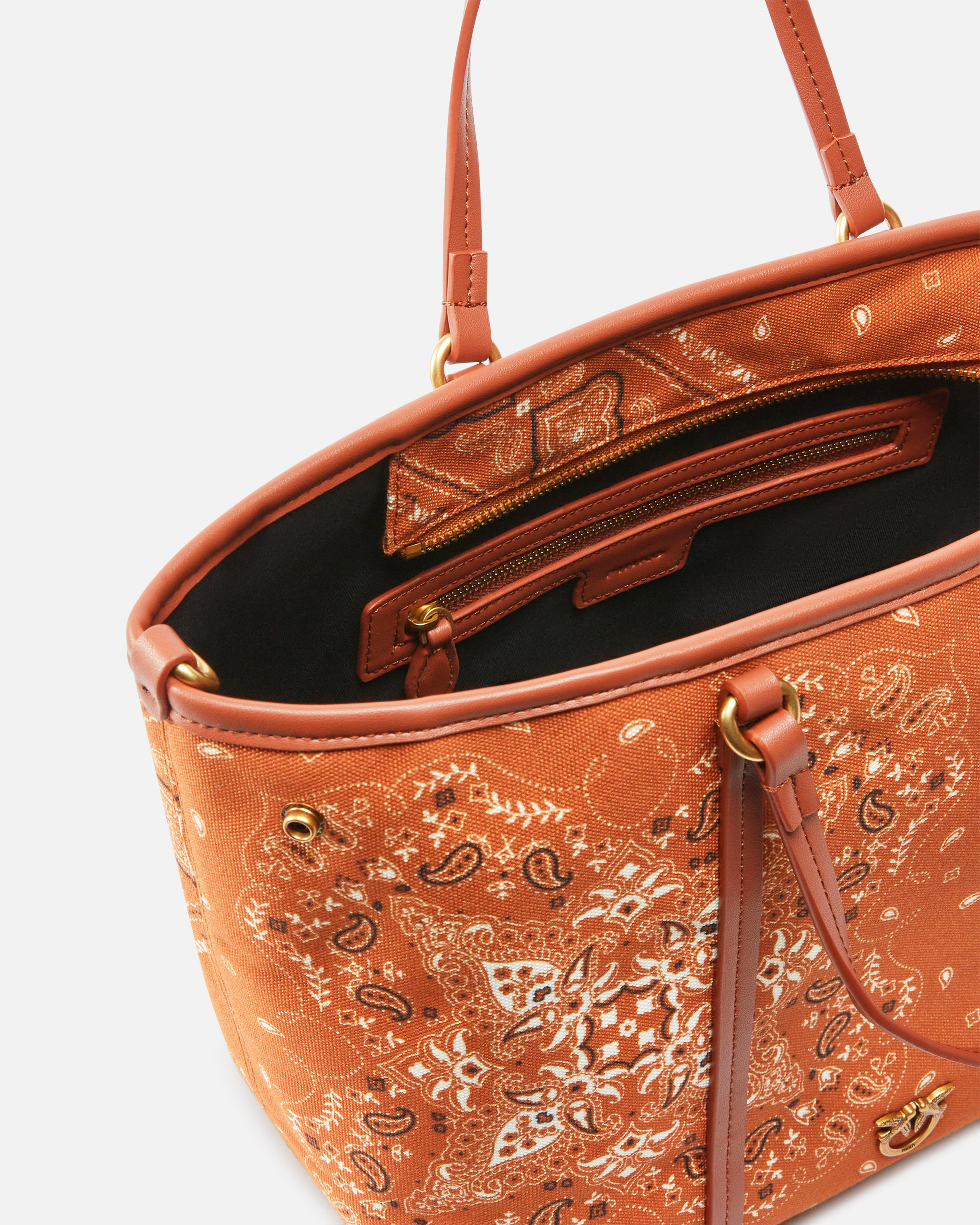 Pinko Medium Bandana Print Shopper Bag With Shoulder Strap