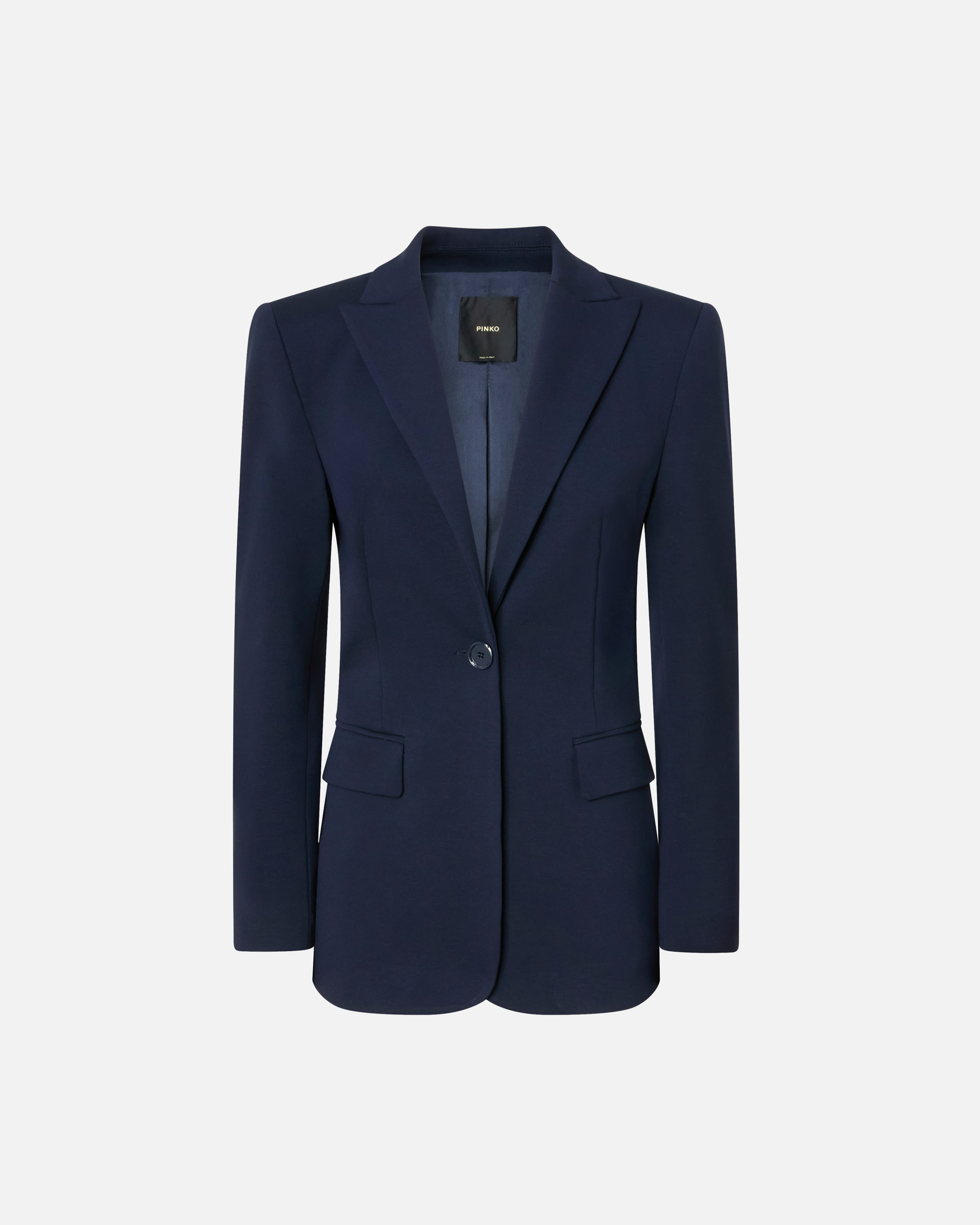 Giacca sfiancata in punto stoffa - Blu - large