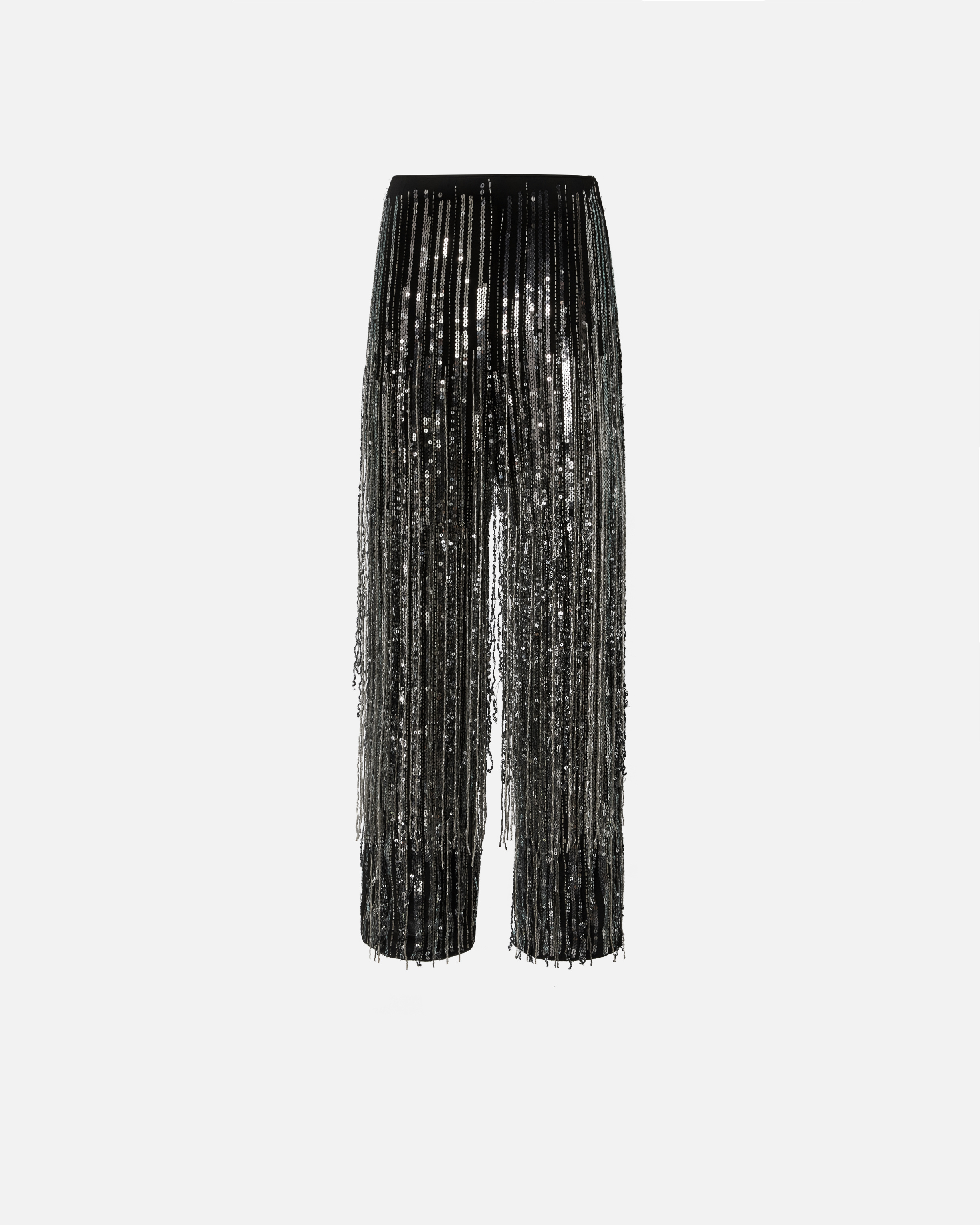 Pinko Papera Pants In Black/silver