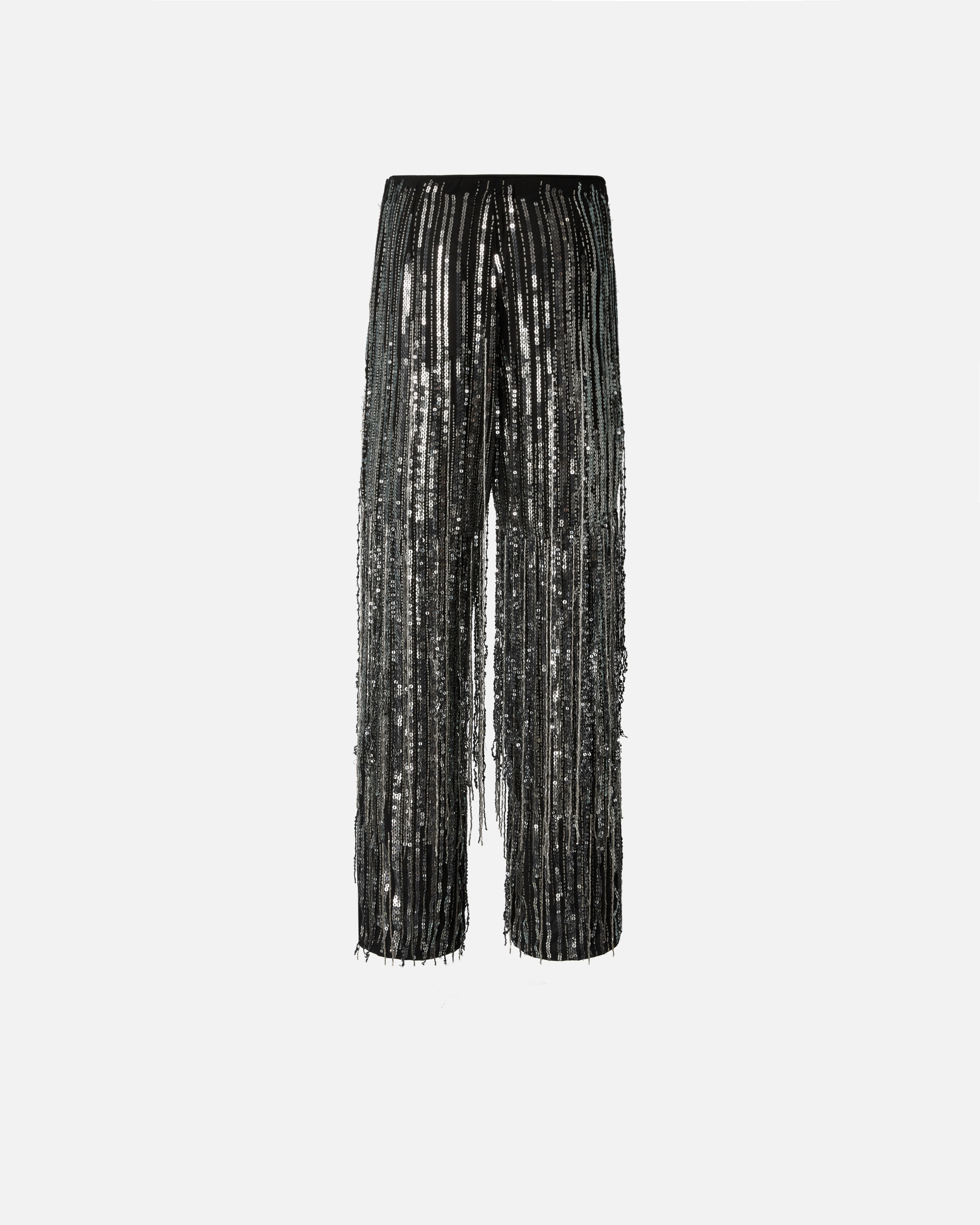 Pinko Papera Pants In Black/silver