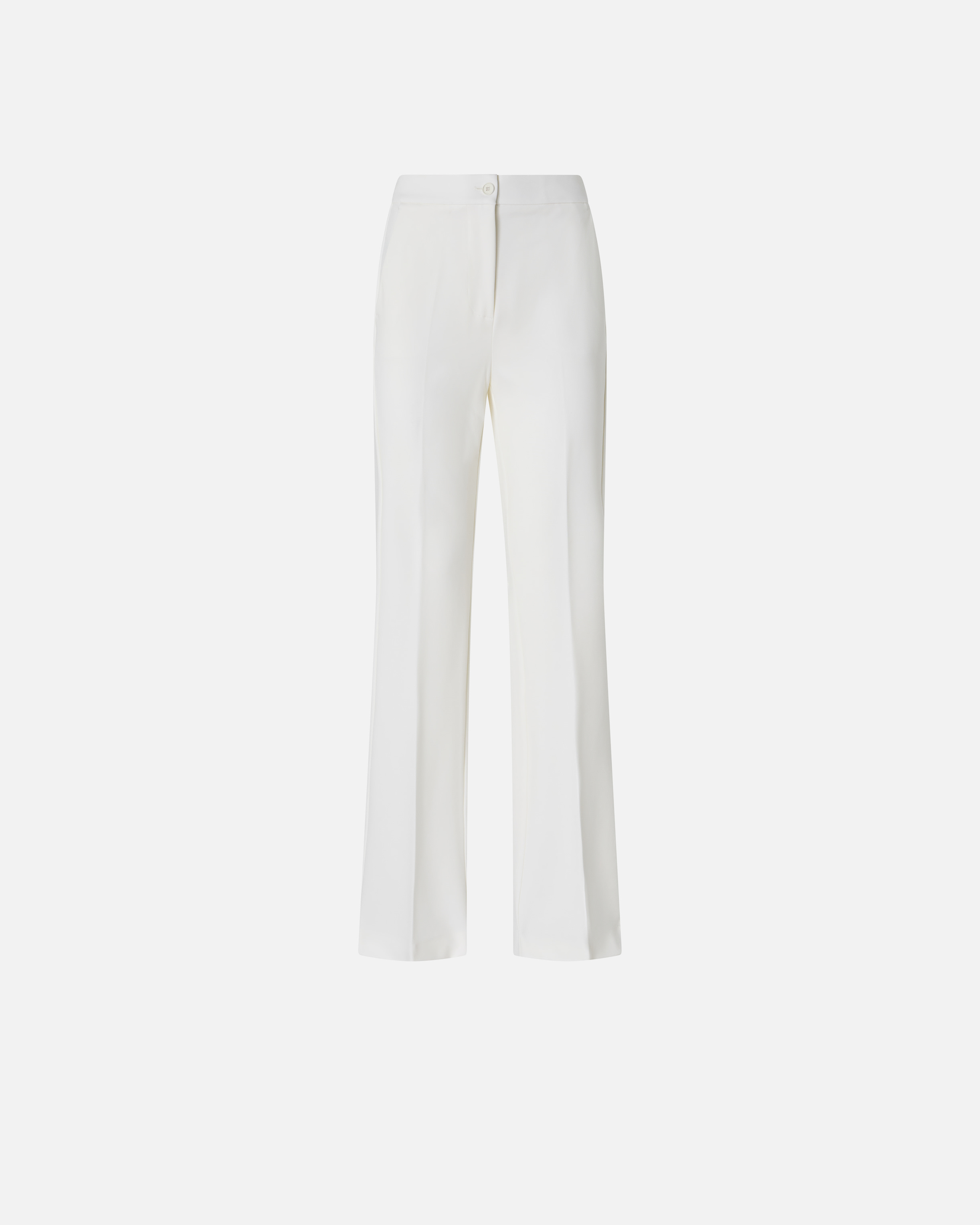 Pinko High-waisted Flared Dress Trousers In Snow White