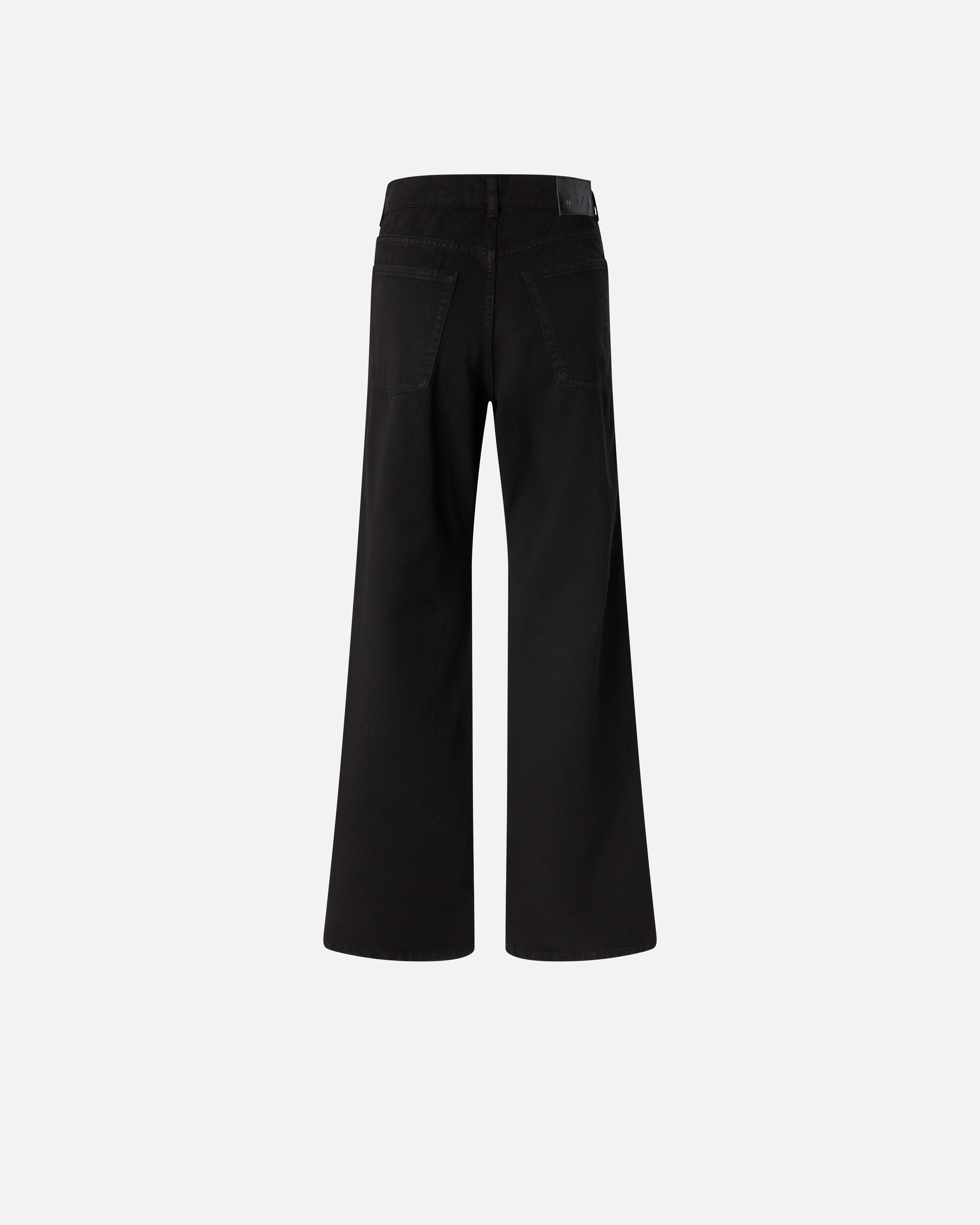 Pinko Wide-leg Jeans With Side Zips In Black