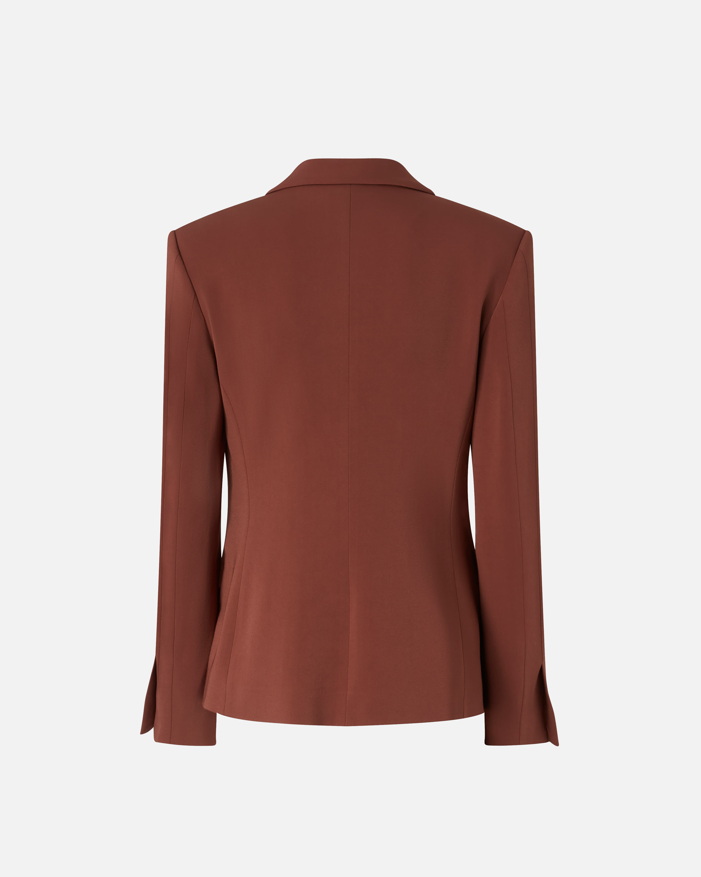 Pinko Gente Single-breasted One Button Jacket In Cinnamon