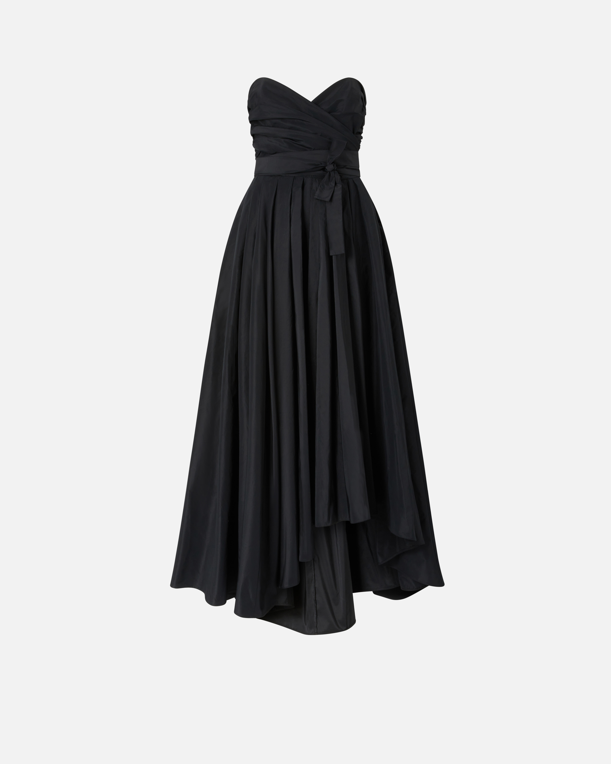 Special-occasion taffeta dress with sweetheart neckline