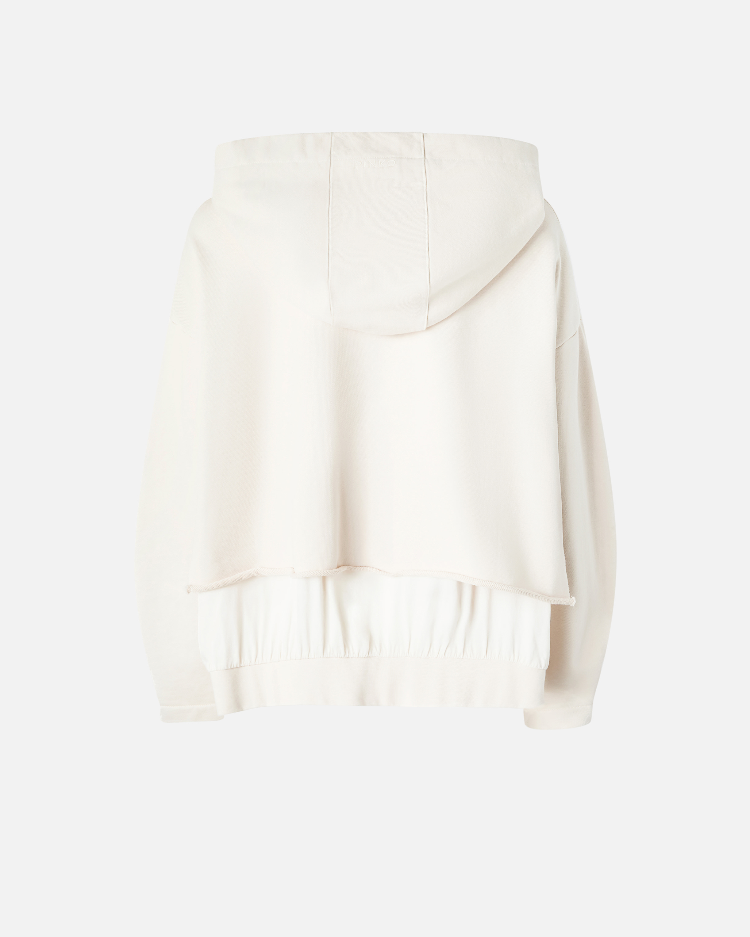 Pinko Oversized Sweatshirt With Twill Details In Pink-pearl Grey