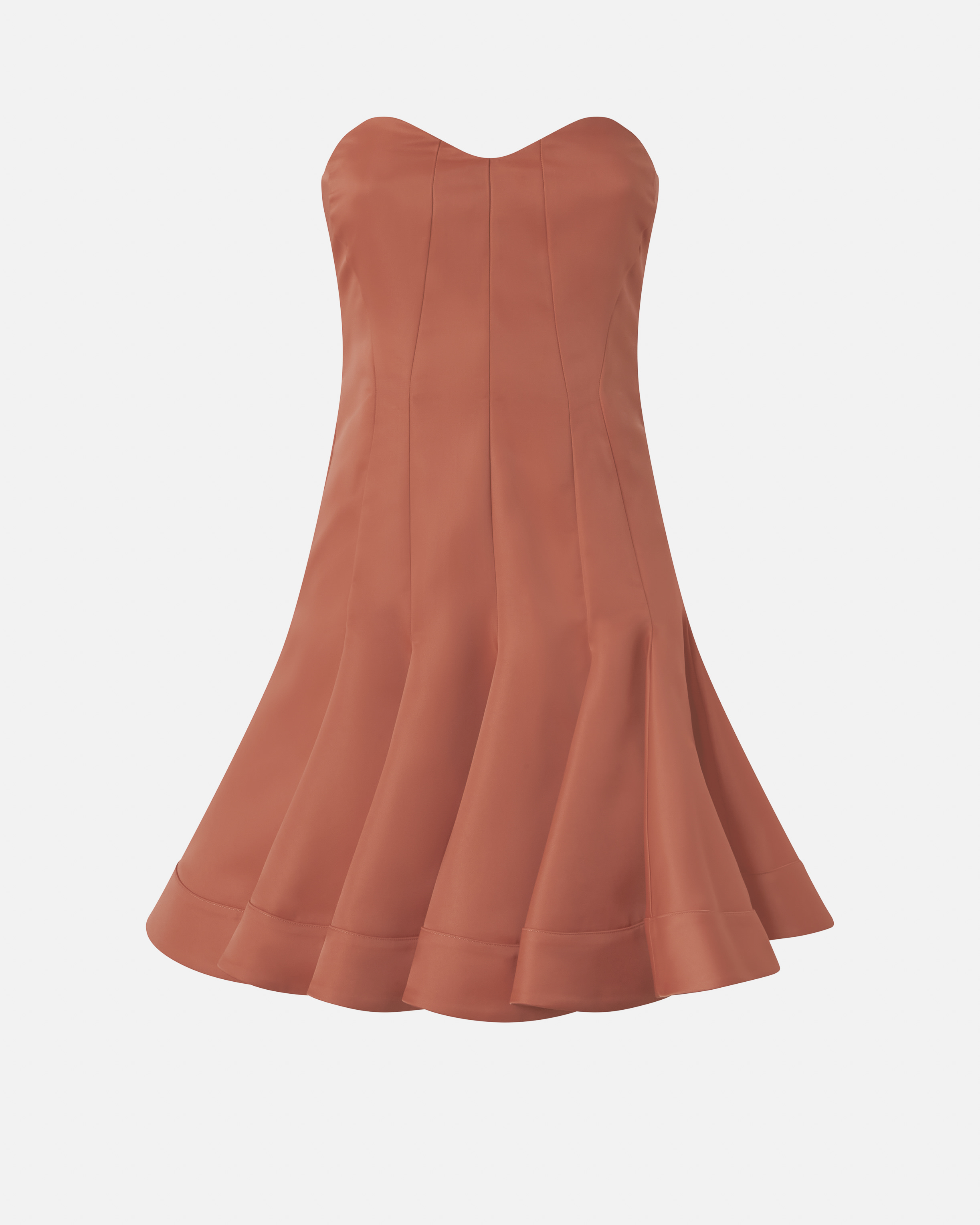 Pinko Short Bustier Dress With Pleated Skirt