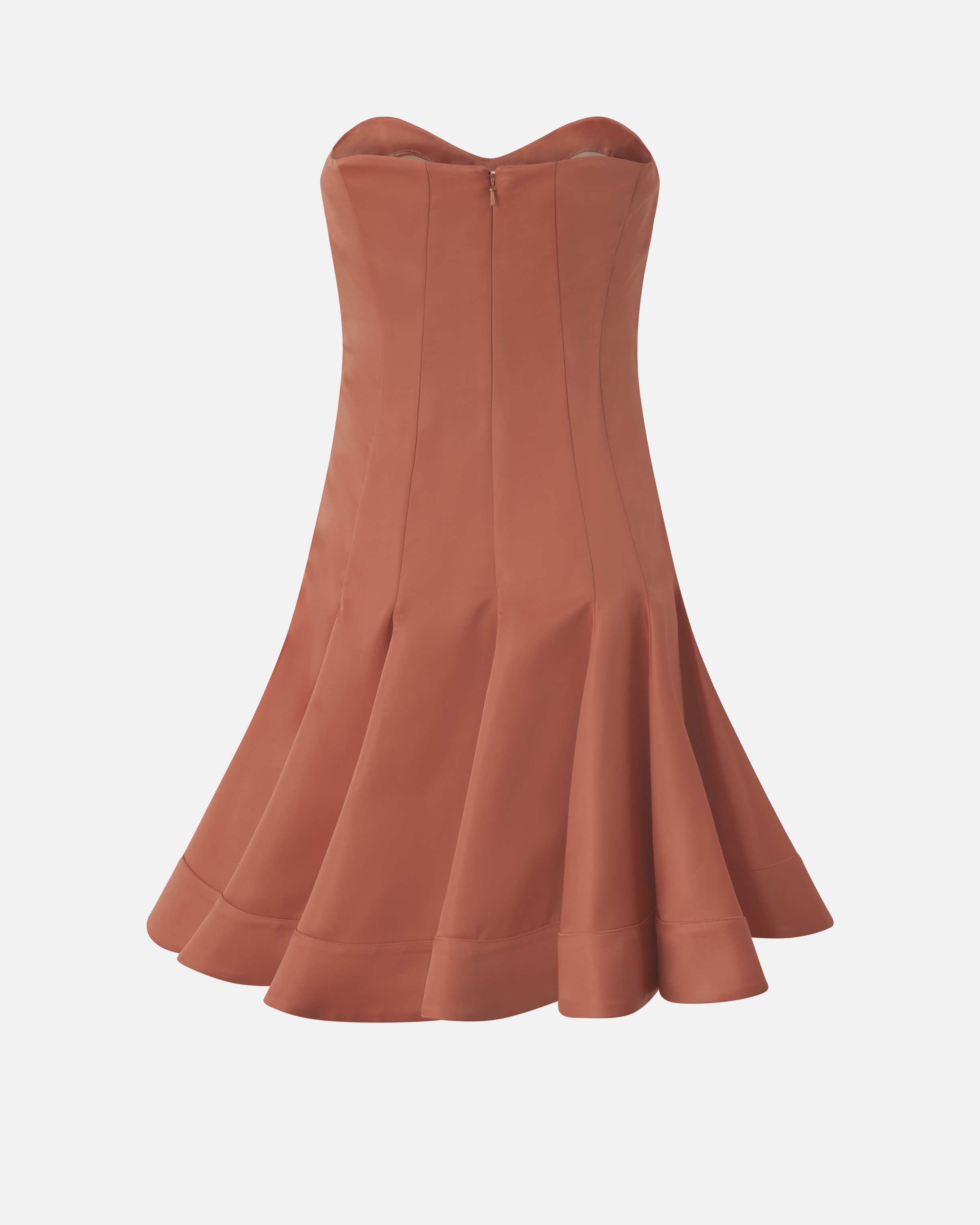 Pinko Short Bustier Dress With Pleated Skirt