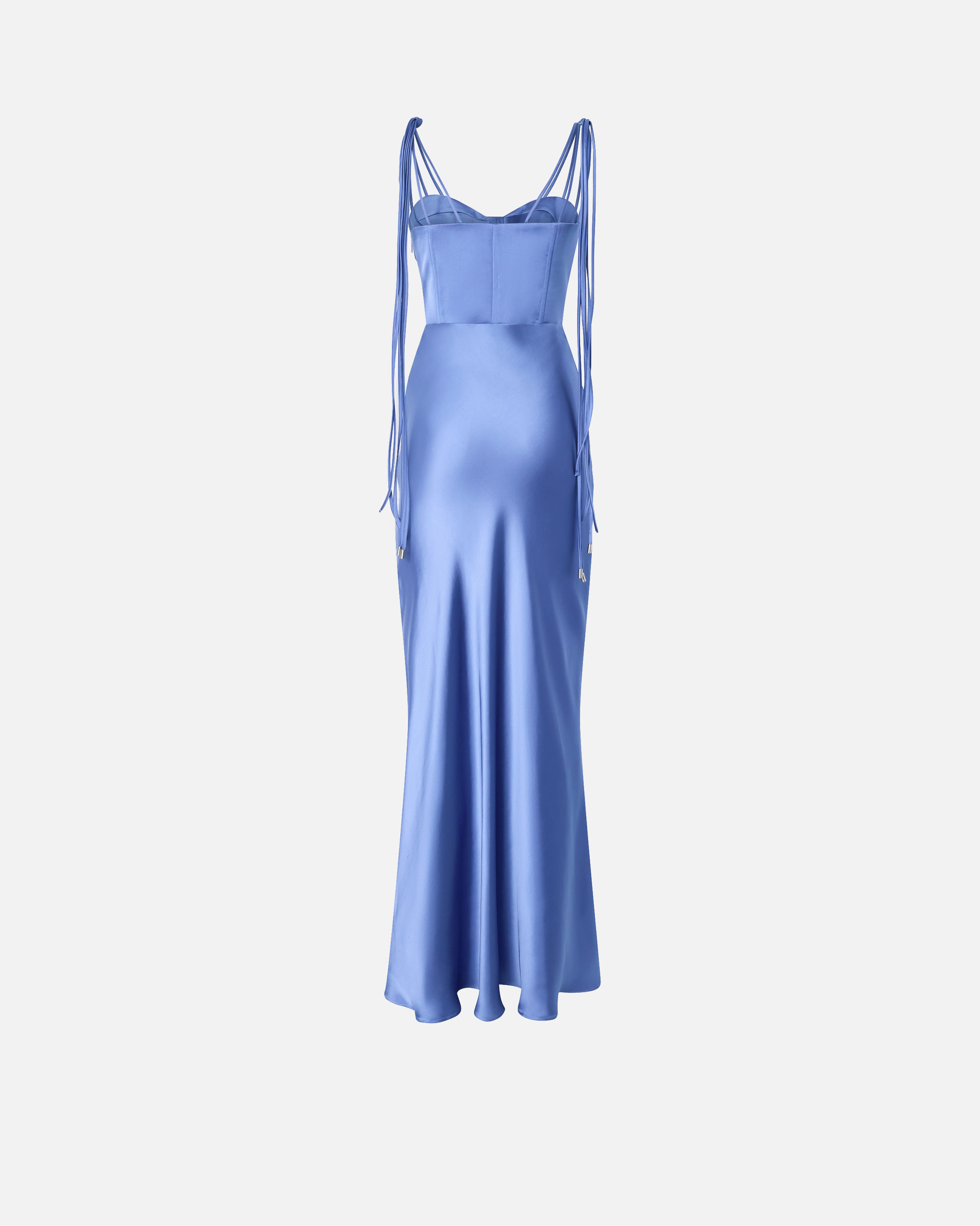 Long, elegant glossy satin dress PINKO → Shop Online