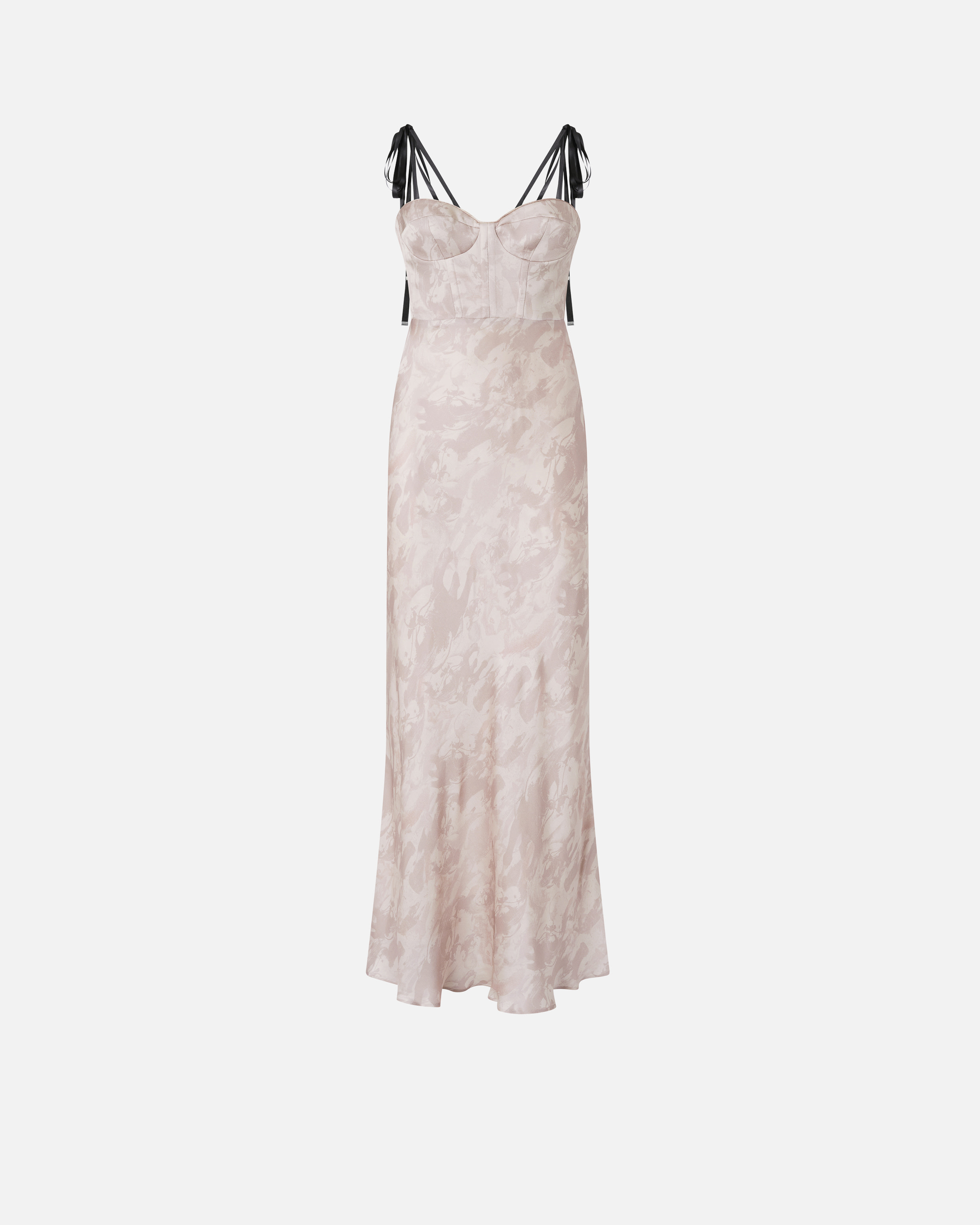 Pinko X Patrick Mcdowell Satin Maxi Dress