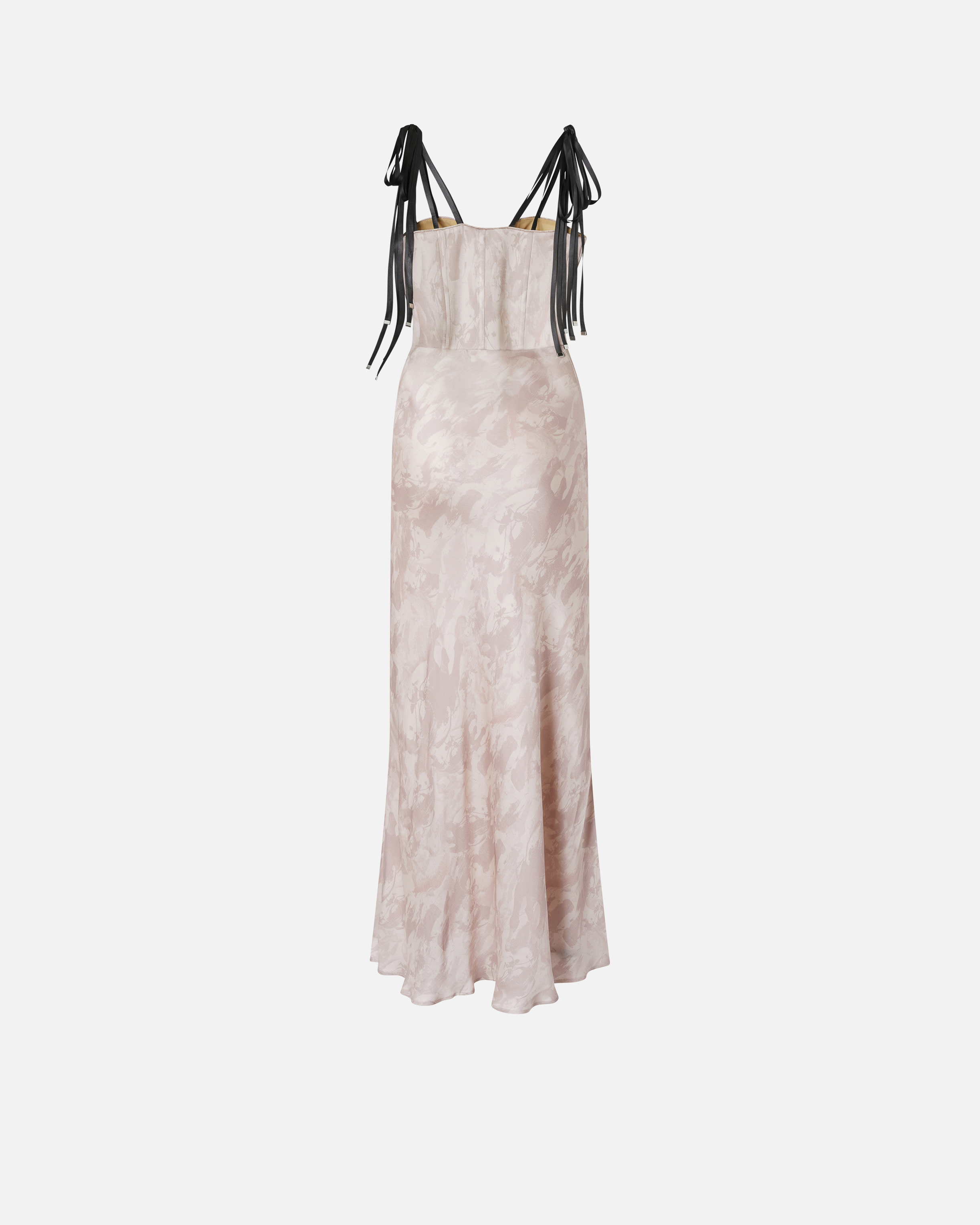 Pinko X Patrick Mcdowell Satin Maxi Dress