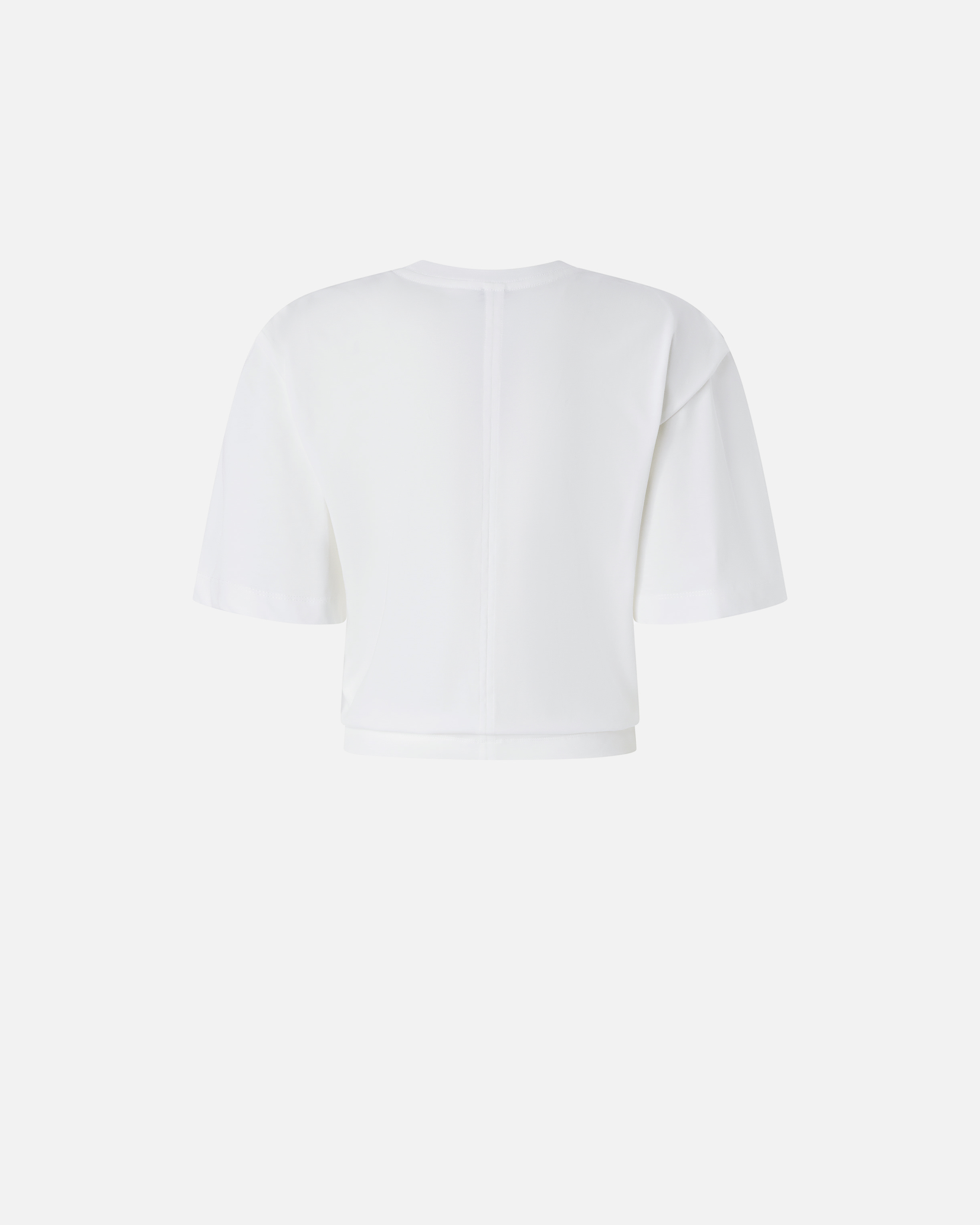 Pinko T-shirt Court Avec Naud Sur Le Devant In White
