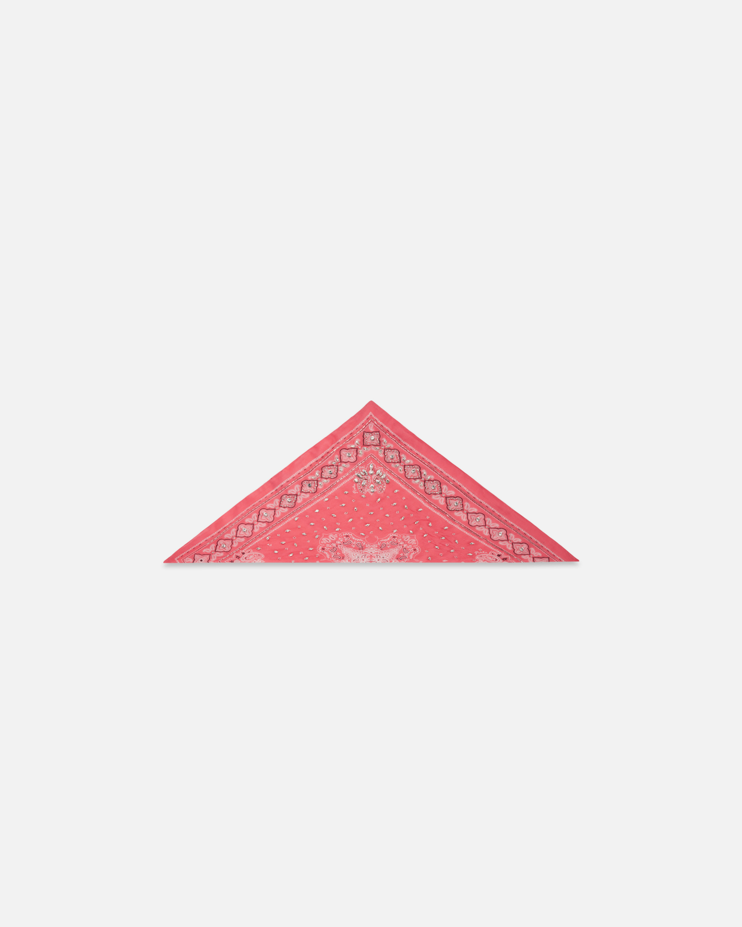 Pinko Cotton Bandana With Crystal Embroidery
