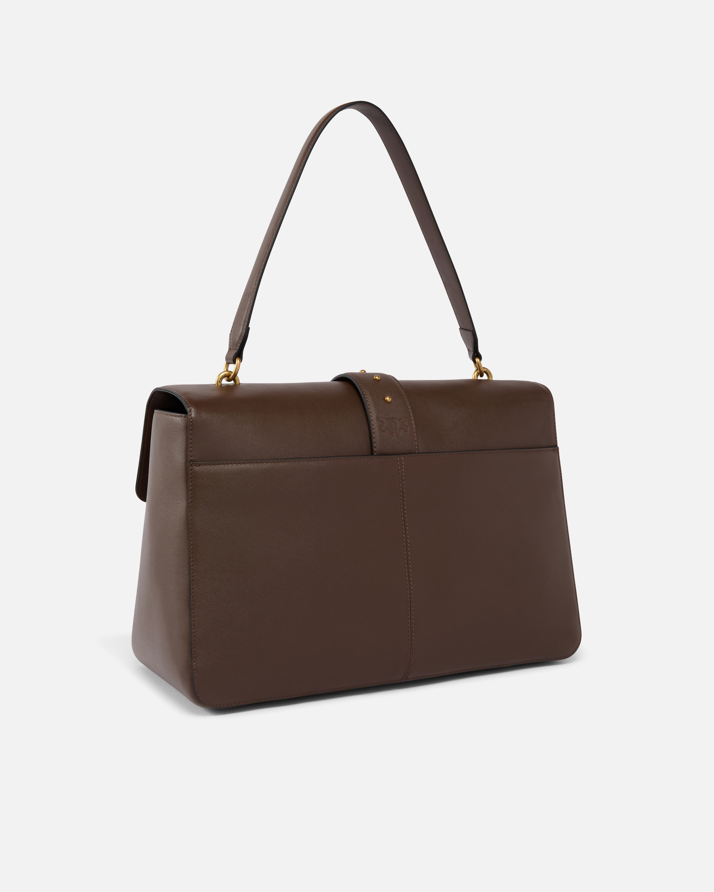 Pinko Leather Maxi Love Bag Slouchy Shoulder Bag