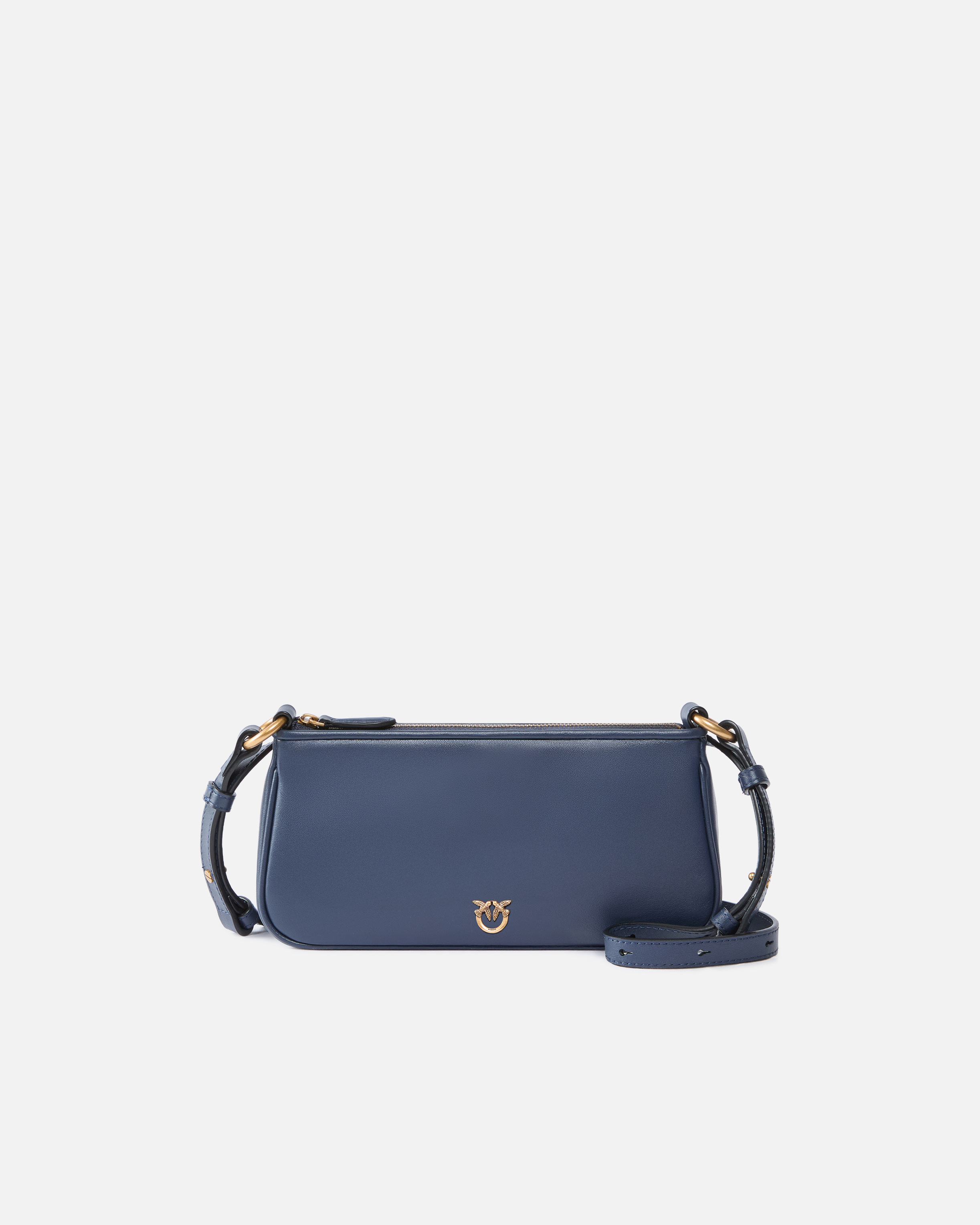 Leather Mini Half Moon Baguette crossbody bag PINKO → Shop