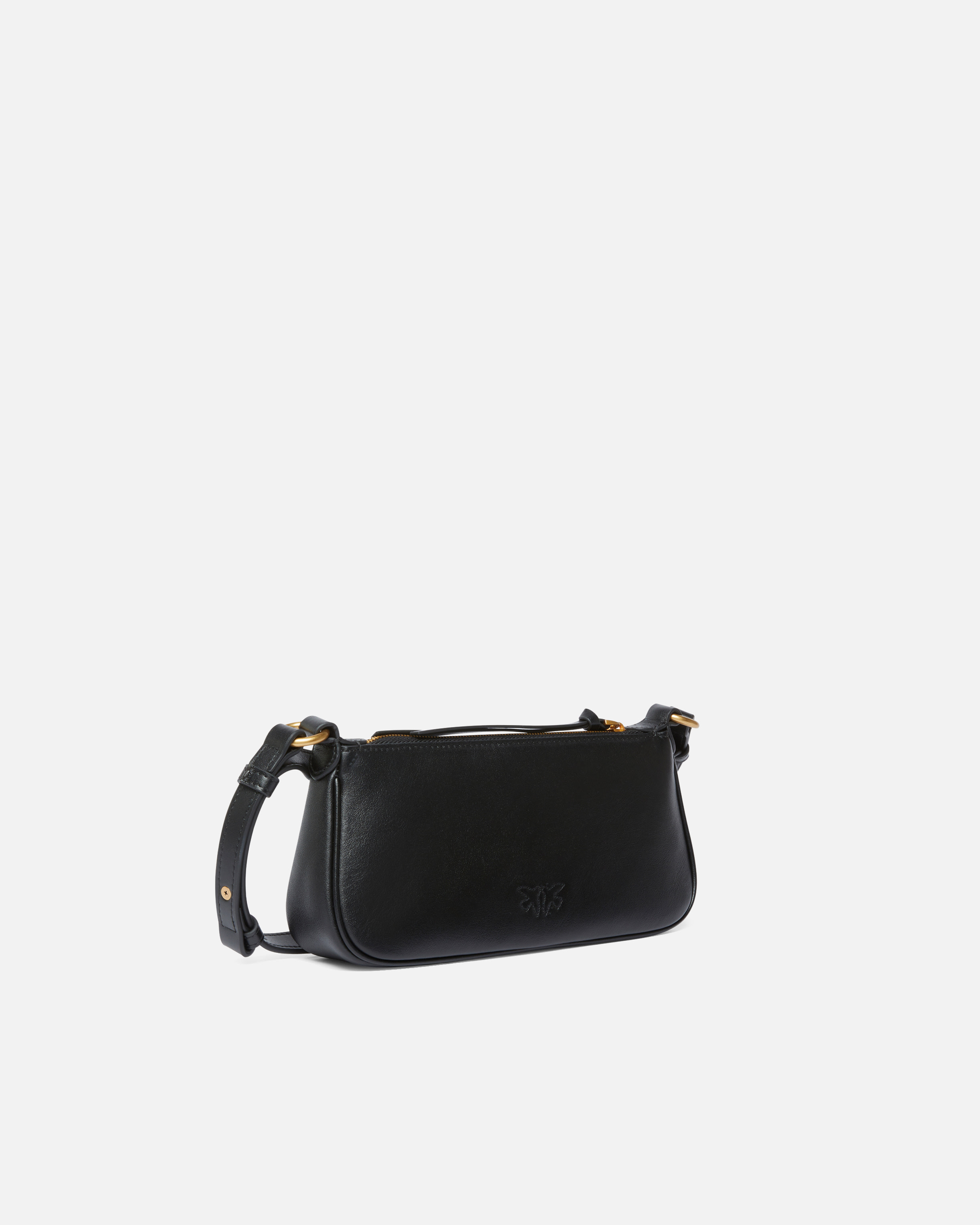 Mini Half Moon Baguette Leather Crossbody Bag PINKO → Shop