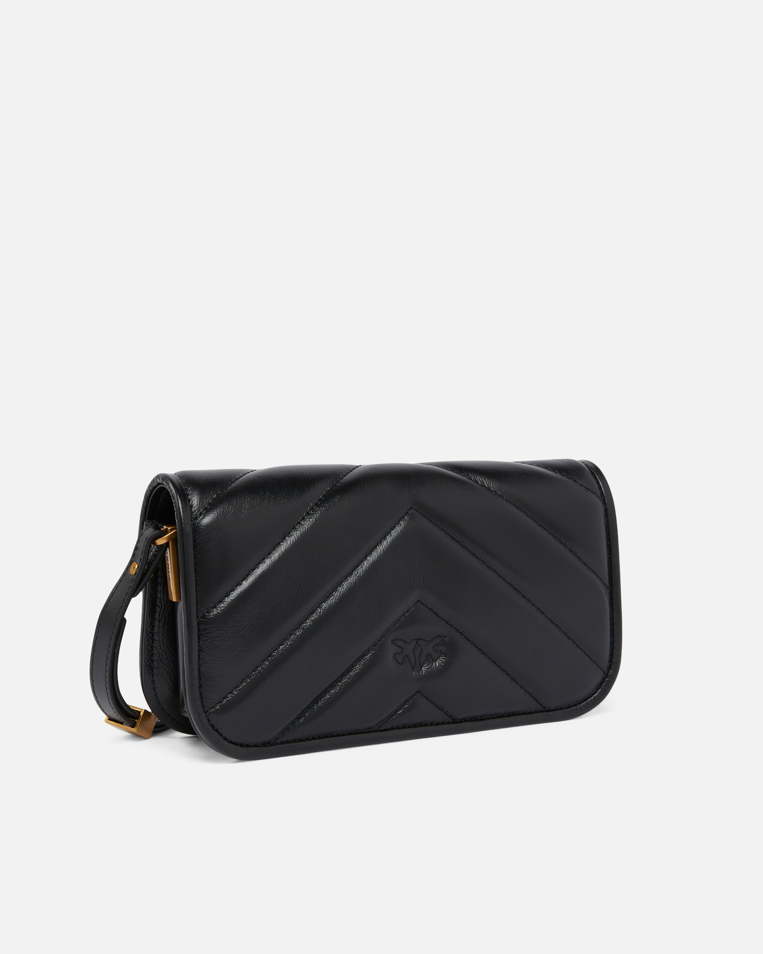 Pinko Baguette Model Shoulder Bag In Black