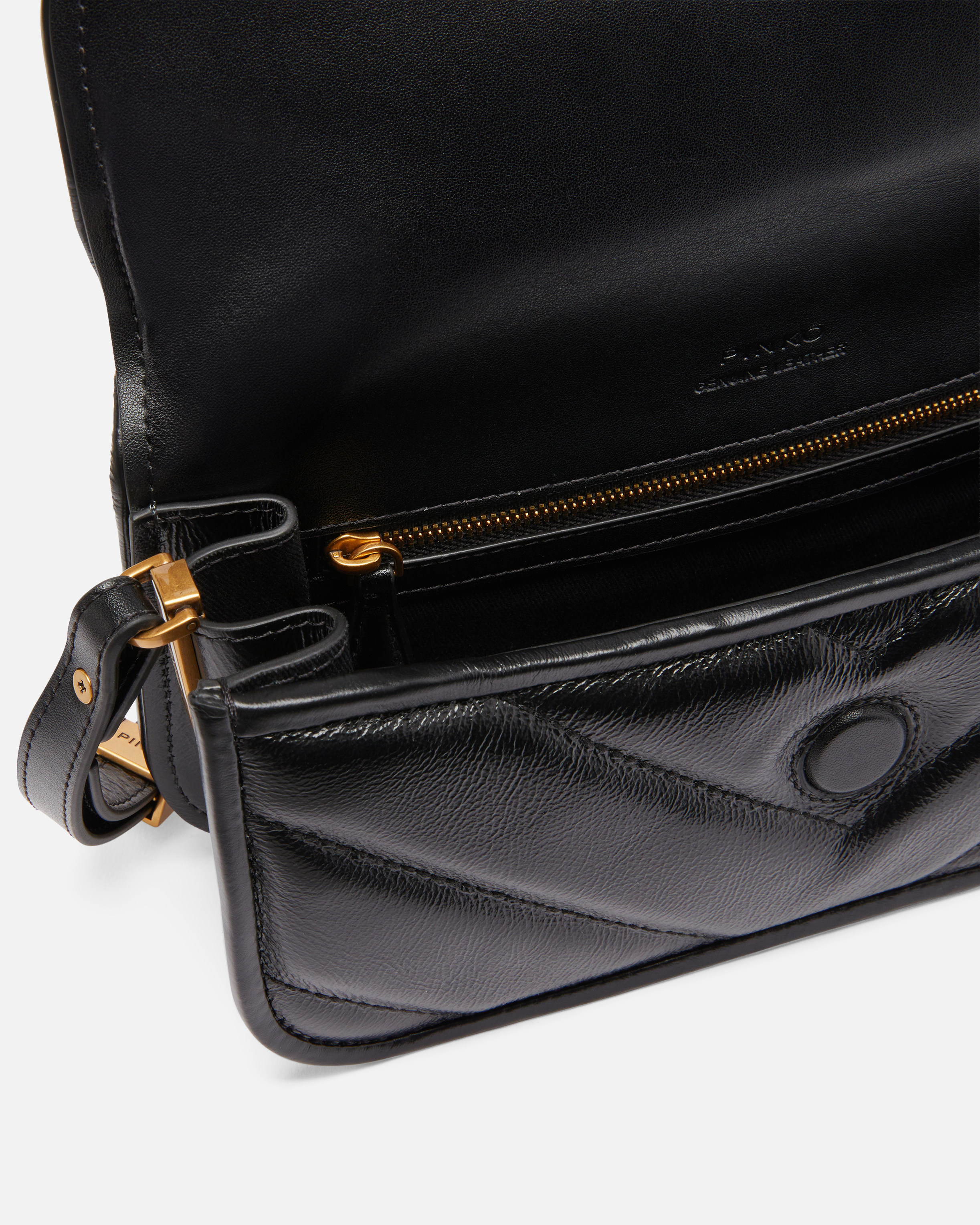 Pinko Baguette Model Shoulder Bag In Black