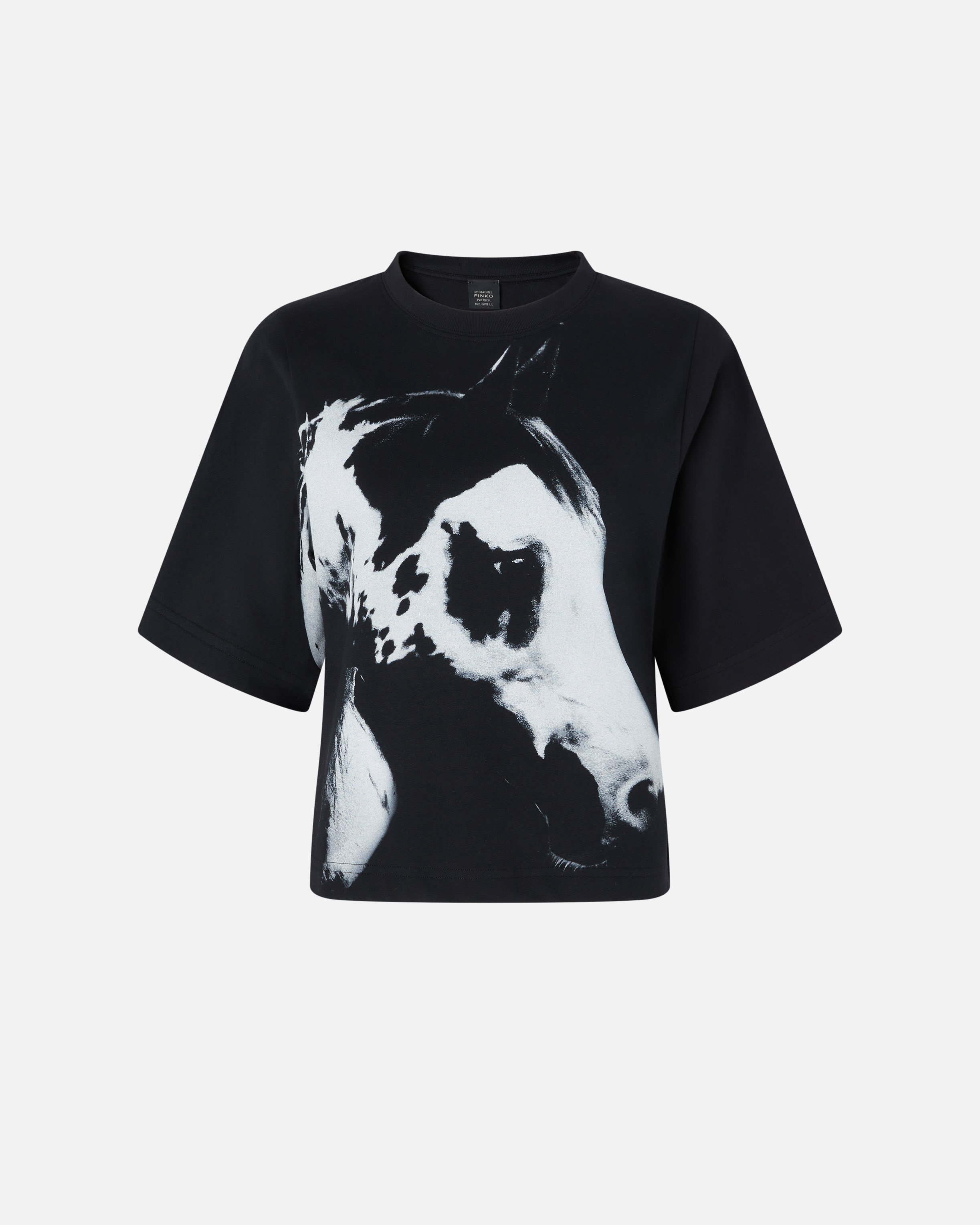 Pinko T-shirts And Polos In Black/white