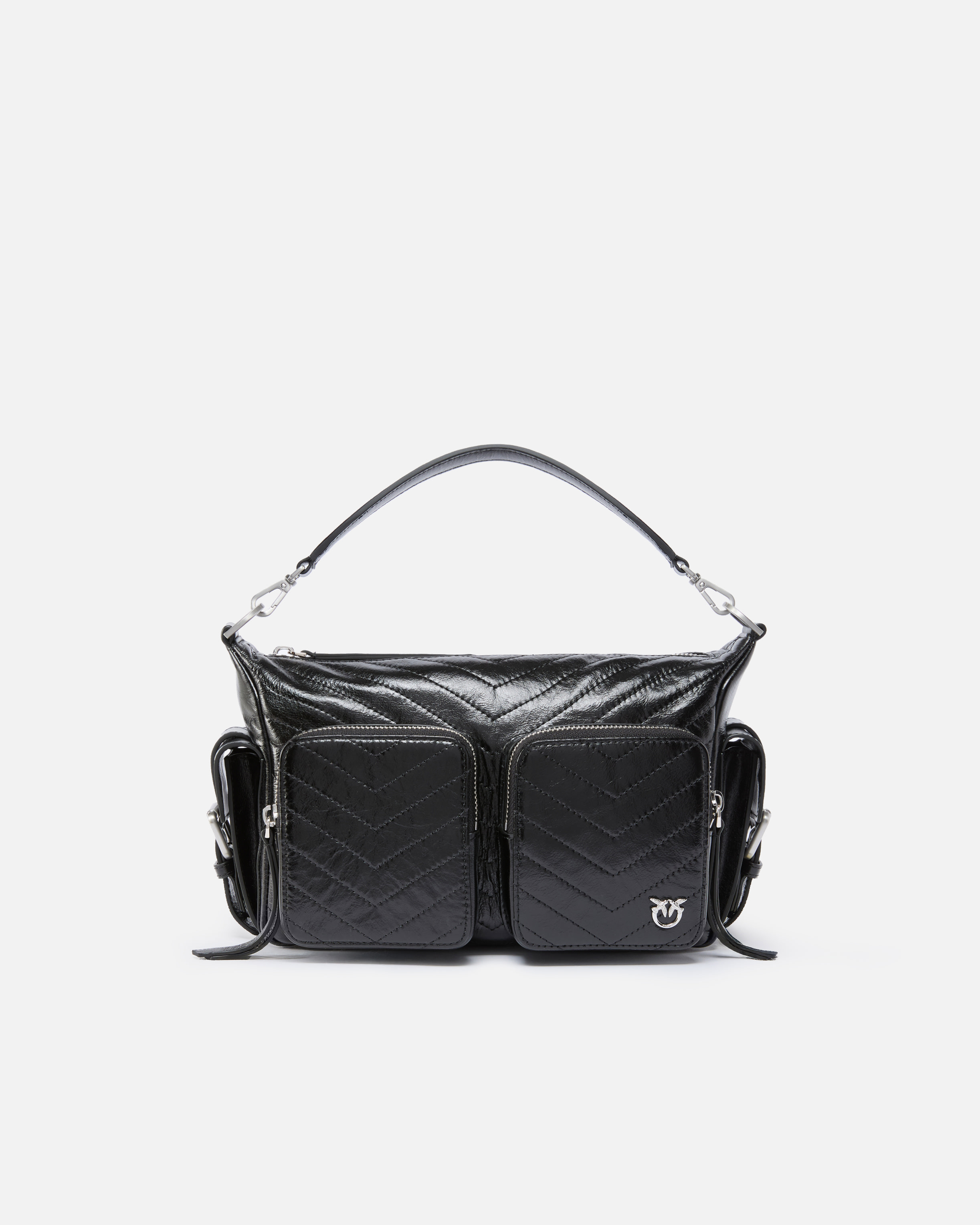 Borsa a mano Cargo Bag media in pelle con tasche 0