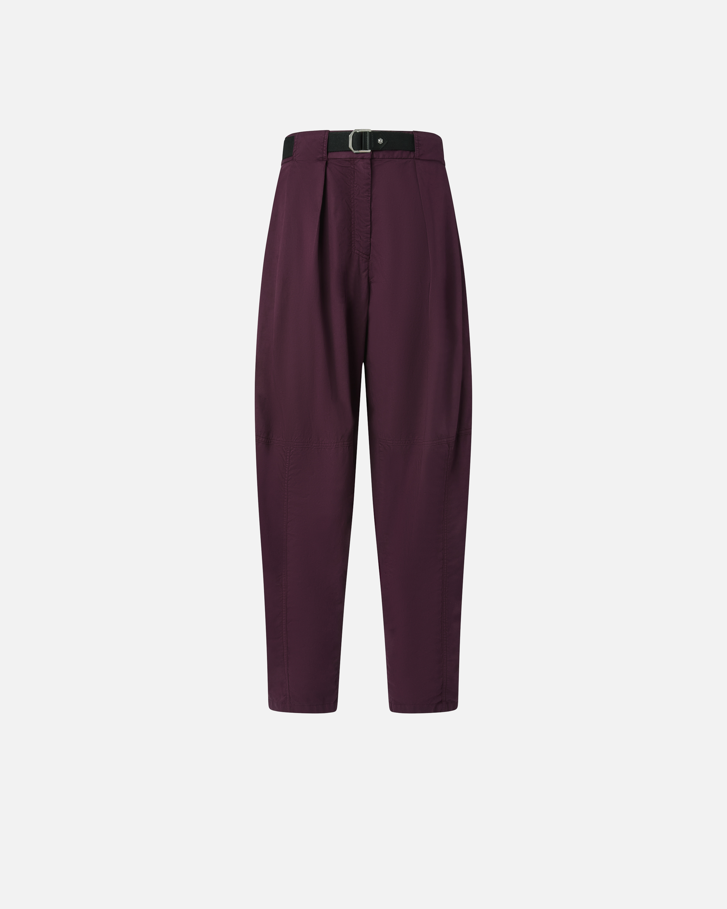 Pinko Wide Cotton Trousers With Belt