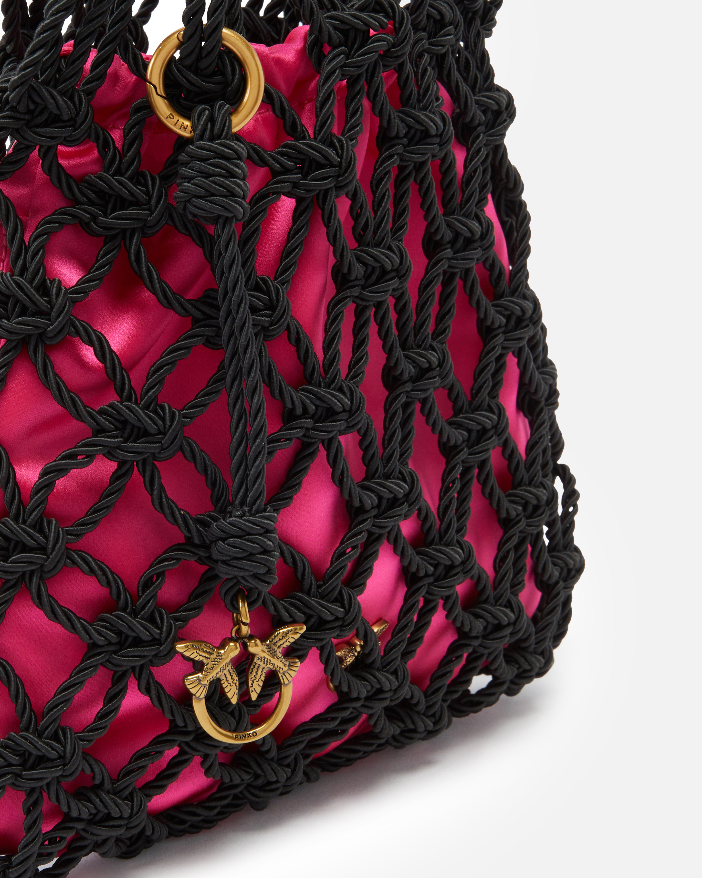 Pinko Evening Handbag With Woven Mesh
