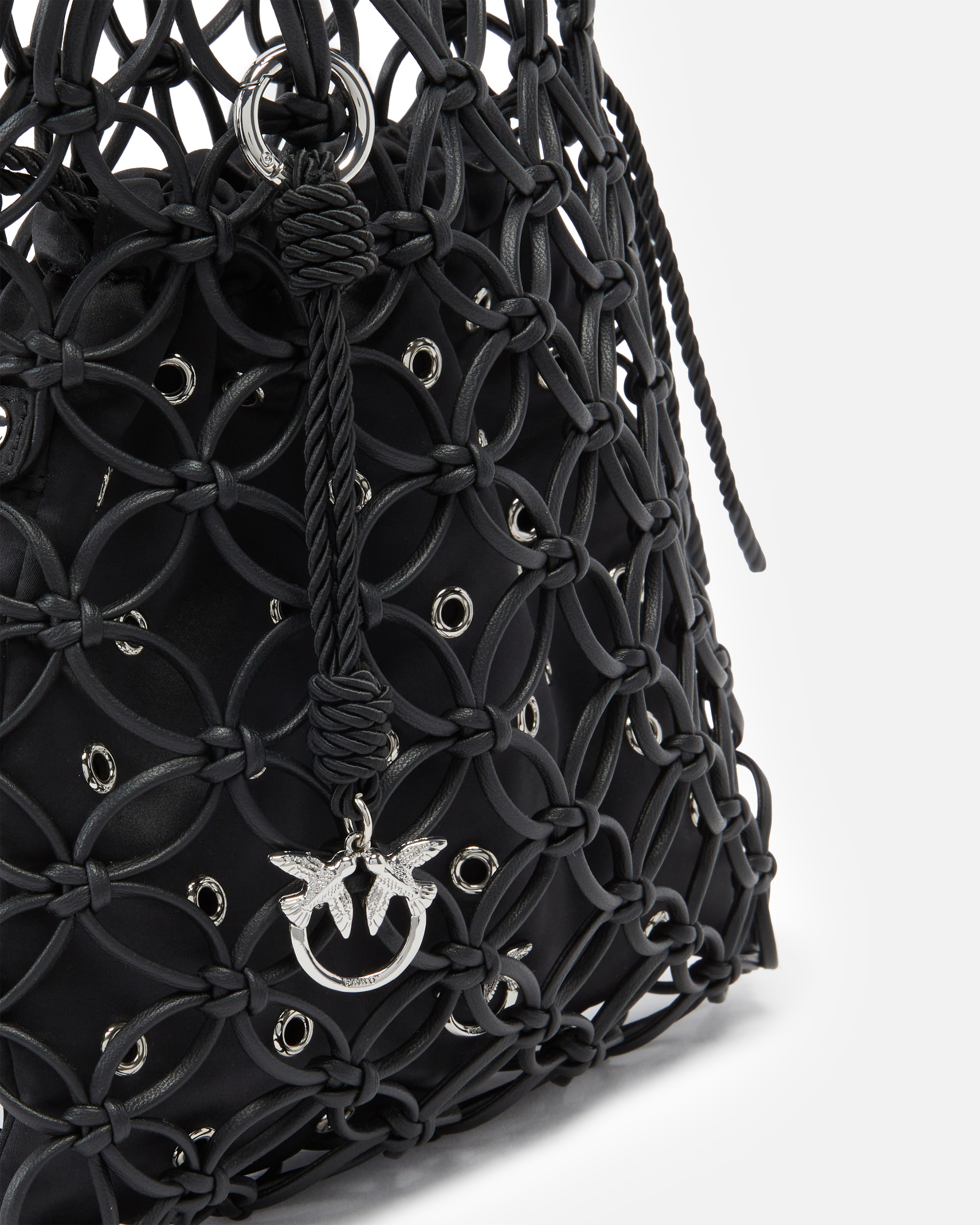 Pinko Sac À Main De Soirée Façon Filet À Aillets