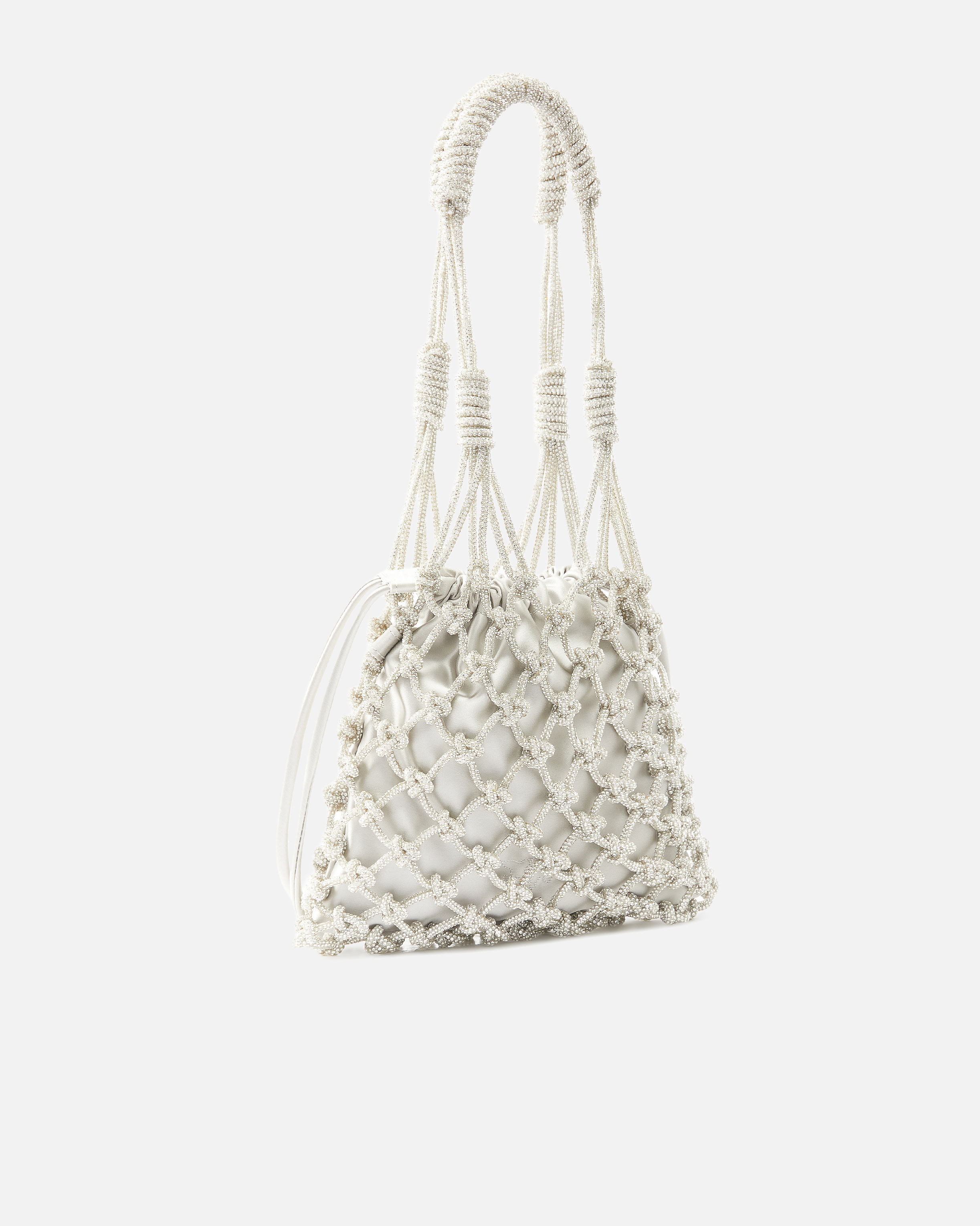 Borsa a spalla piccola con micro strass 1