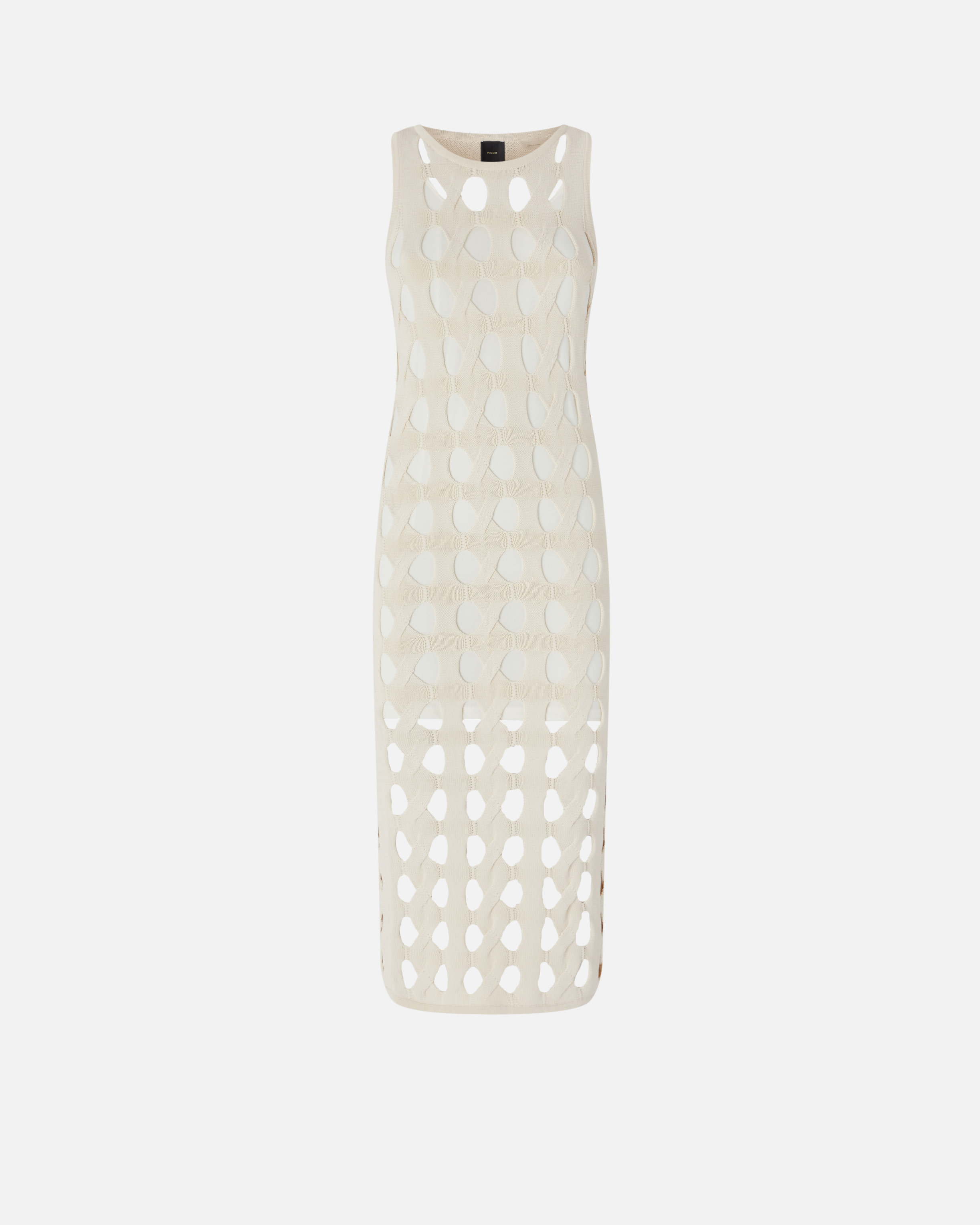 ワンピース PINKO Woman Dress White 105190A2LW C00 Knit openwork midi dress PINKO → Shop Online