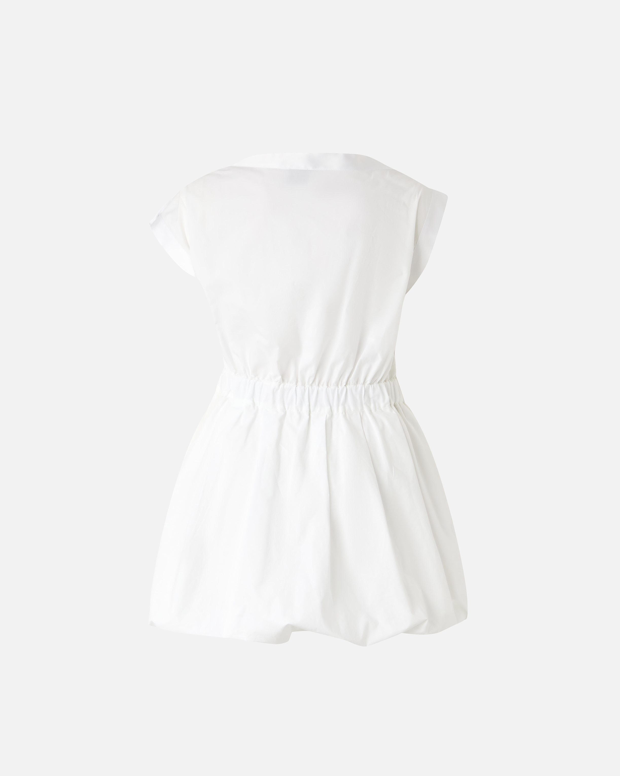 Pinko Short Shirt Dress With Crisscross In White