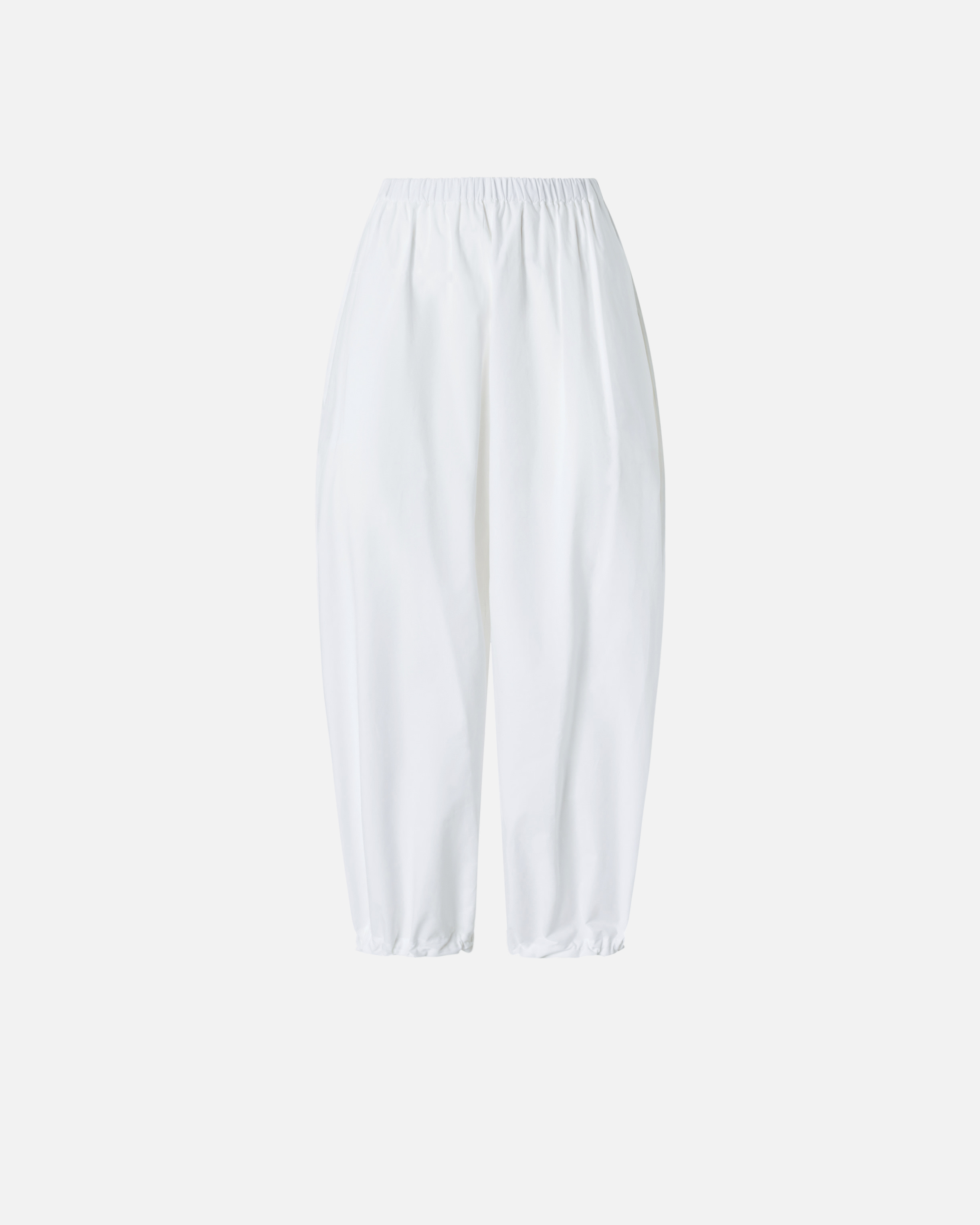 Pinko Lightweight Balloon Pants With Drawstring In Bright White