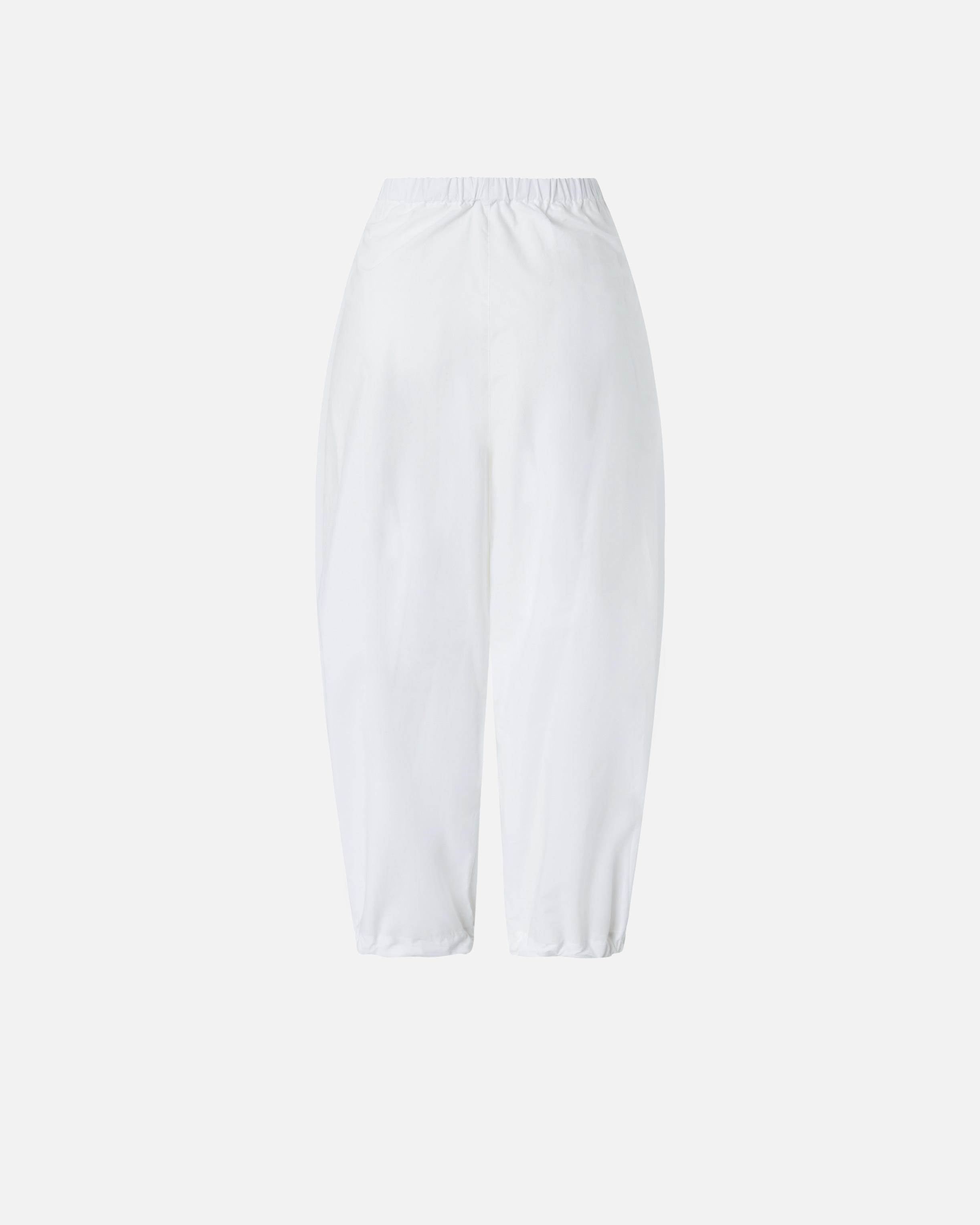 Pinko Lightweight Balloon Pants With Drawstring In Bright White