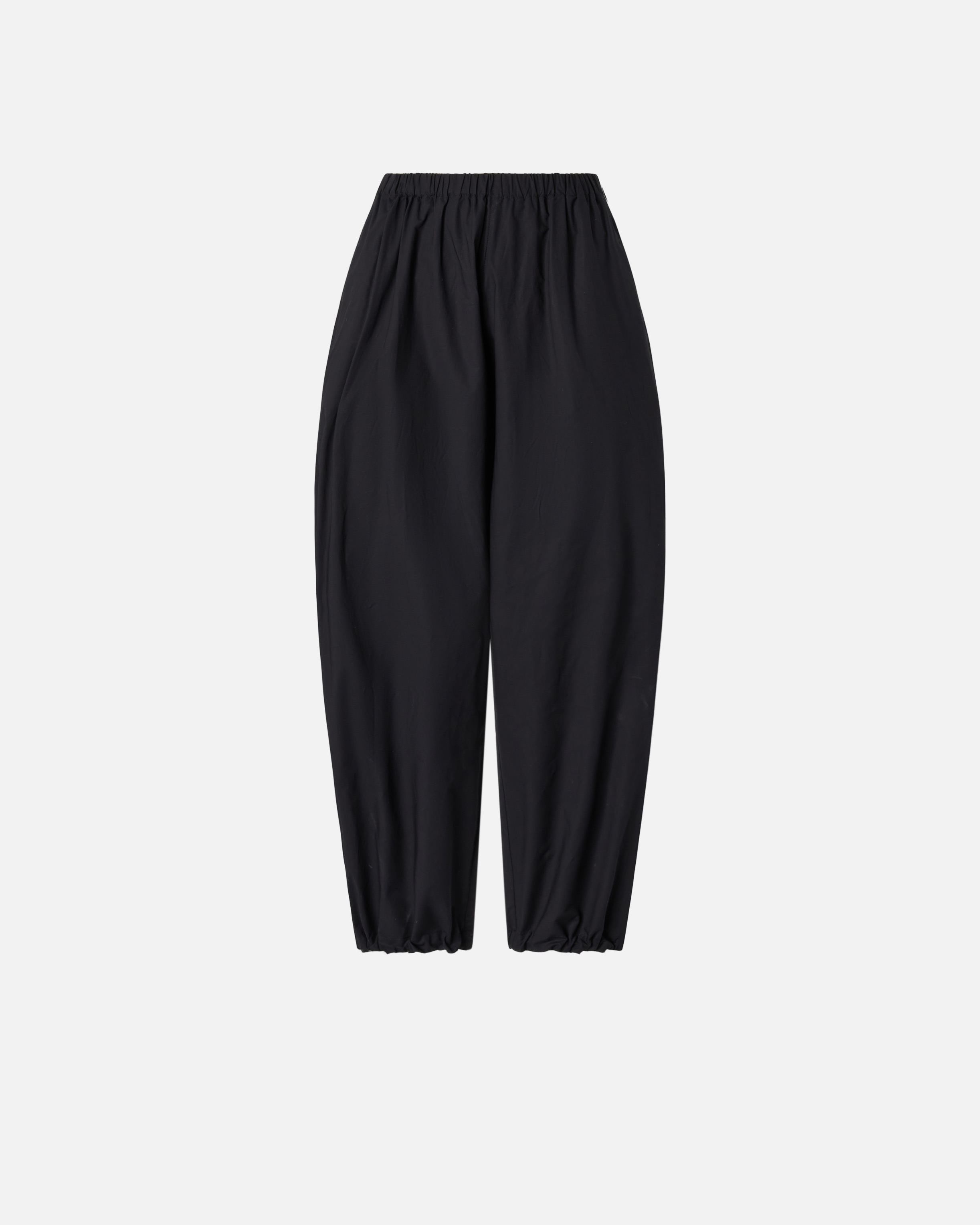 Pinko Lightweight Balloon Pants With Drawstring In Limo Black
