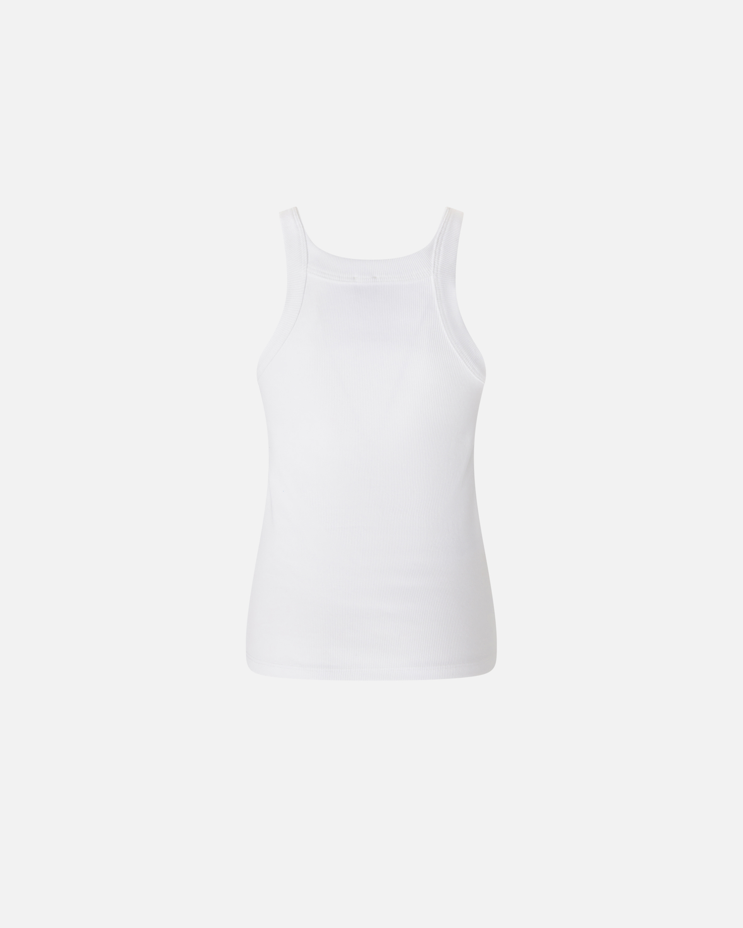 Pinko Curly Tank Top Graphic Print In White
