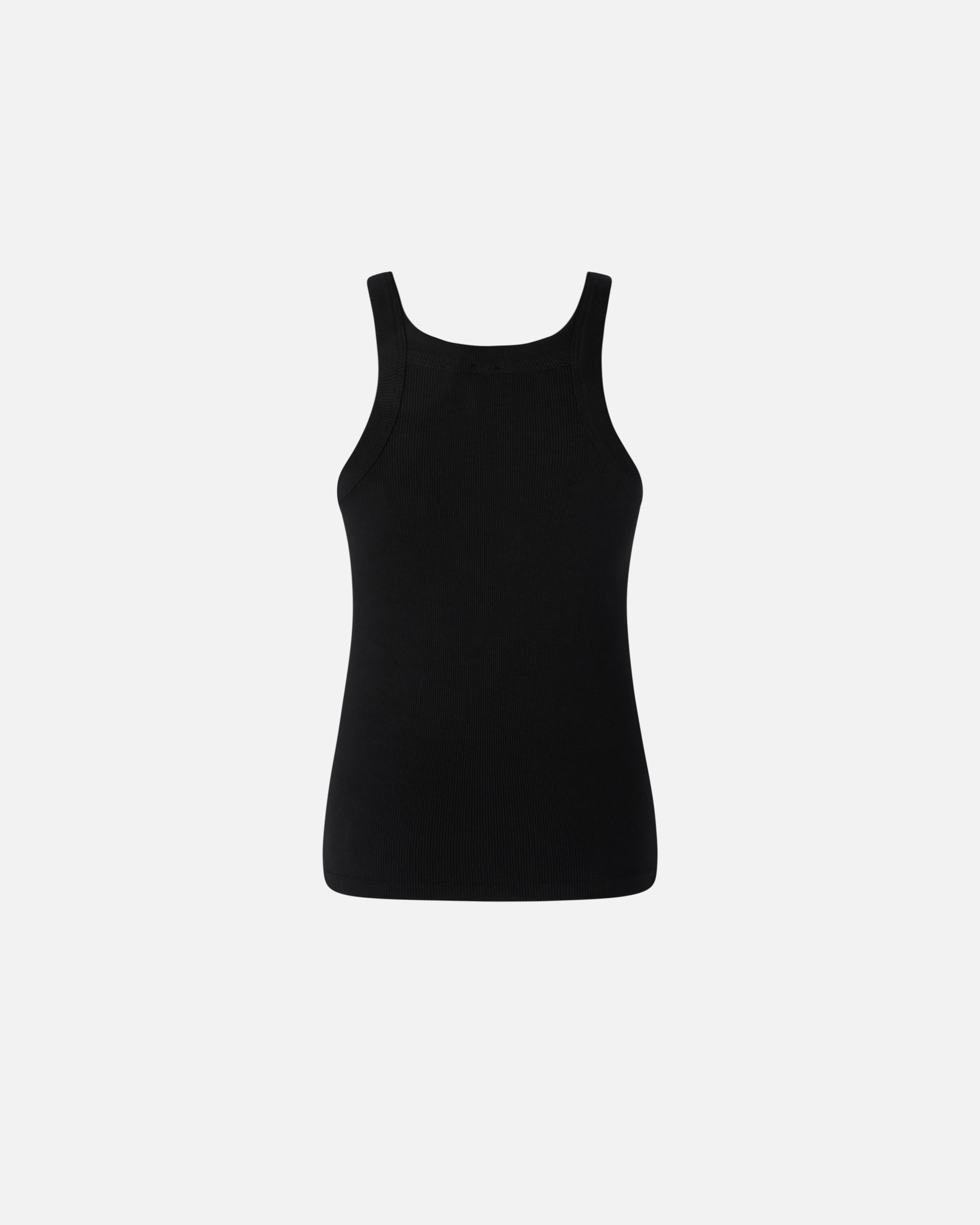 Pinko Curly Horse Graphic Ribbed Sleeveless Top In Noir/blanc