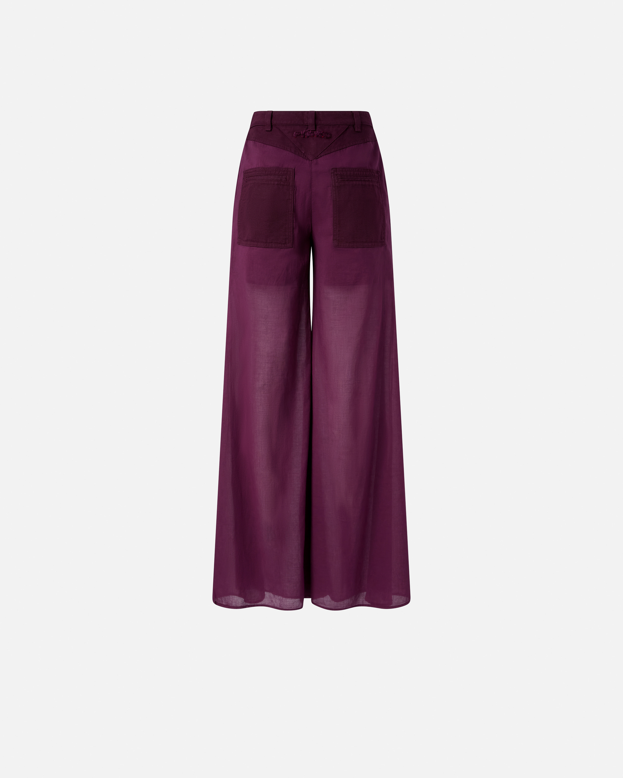 Pinko Cotton Palazzo Trousers With Pockets