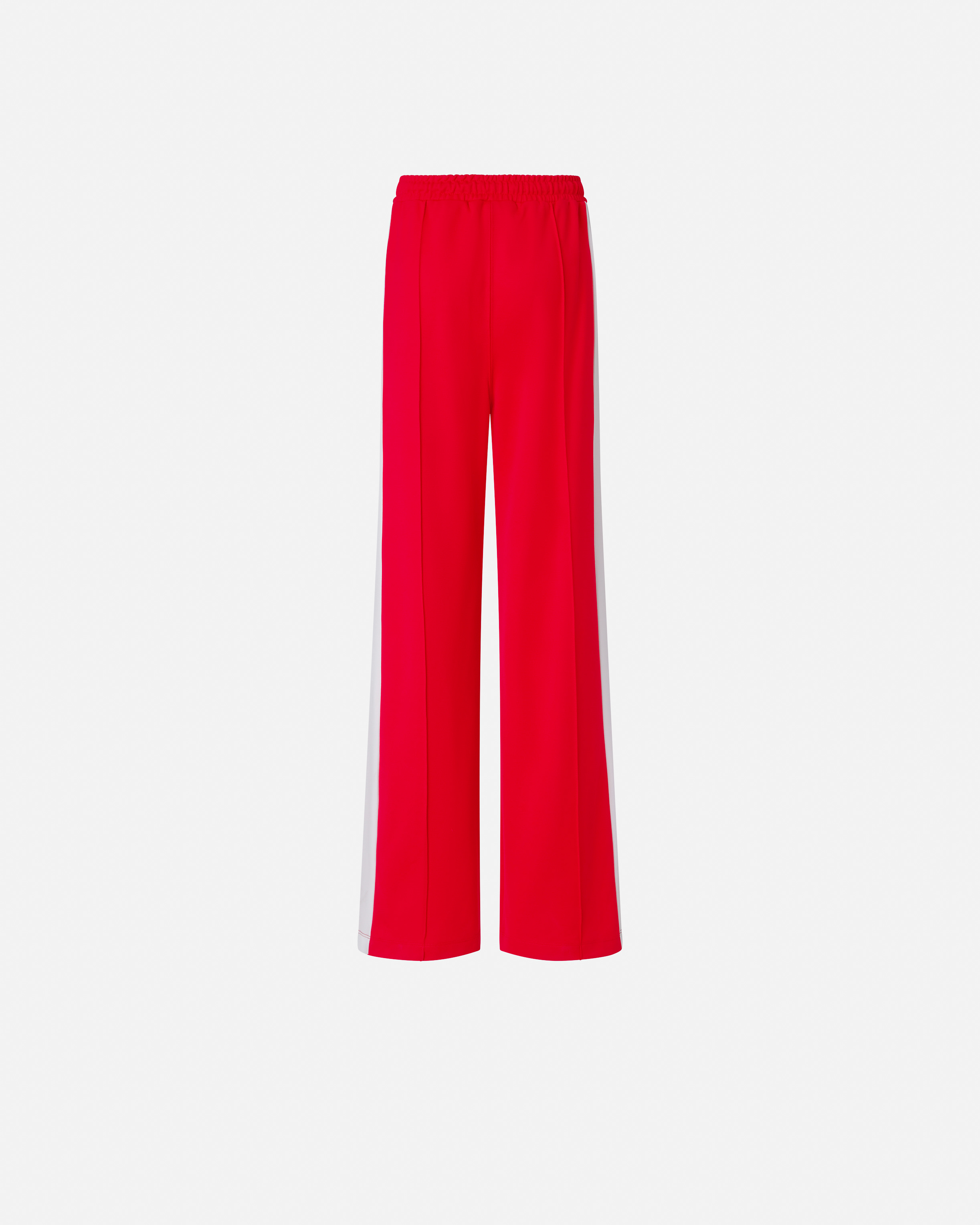 Pinko Logo-appliqué Track Shorts In Red/butter