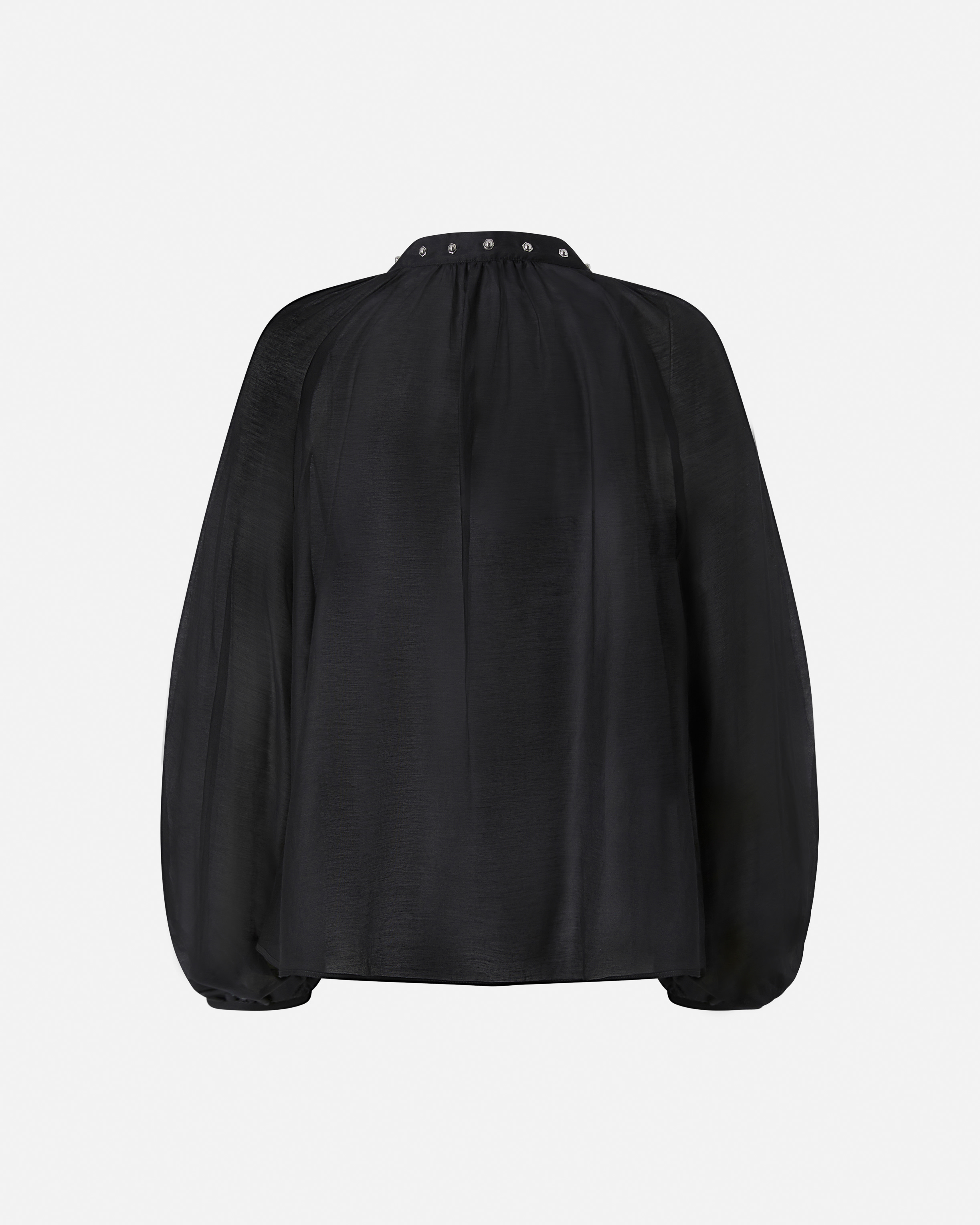 Pinko Silk Blend Blouse With Small Metal Studs