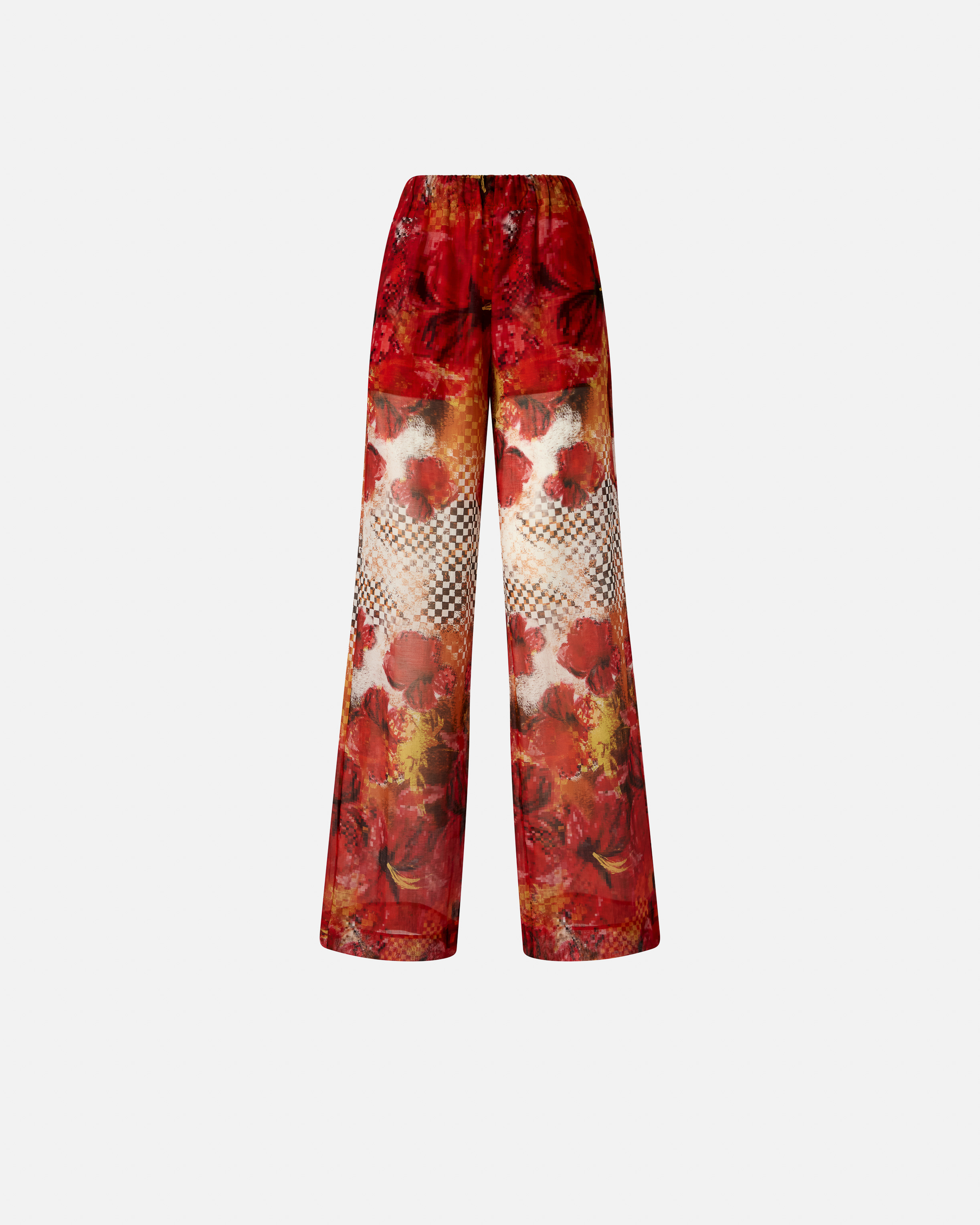 Pinko Christian Pants In Multicolour: Red/white