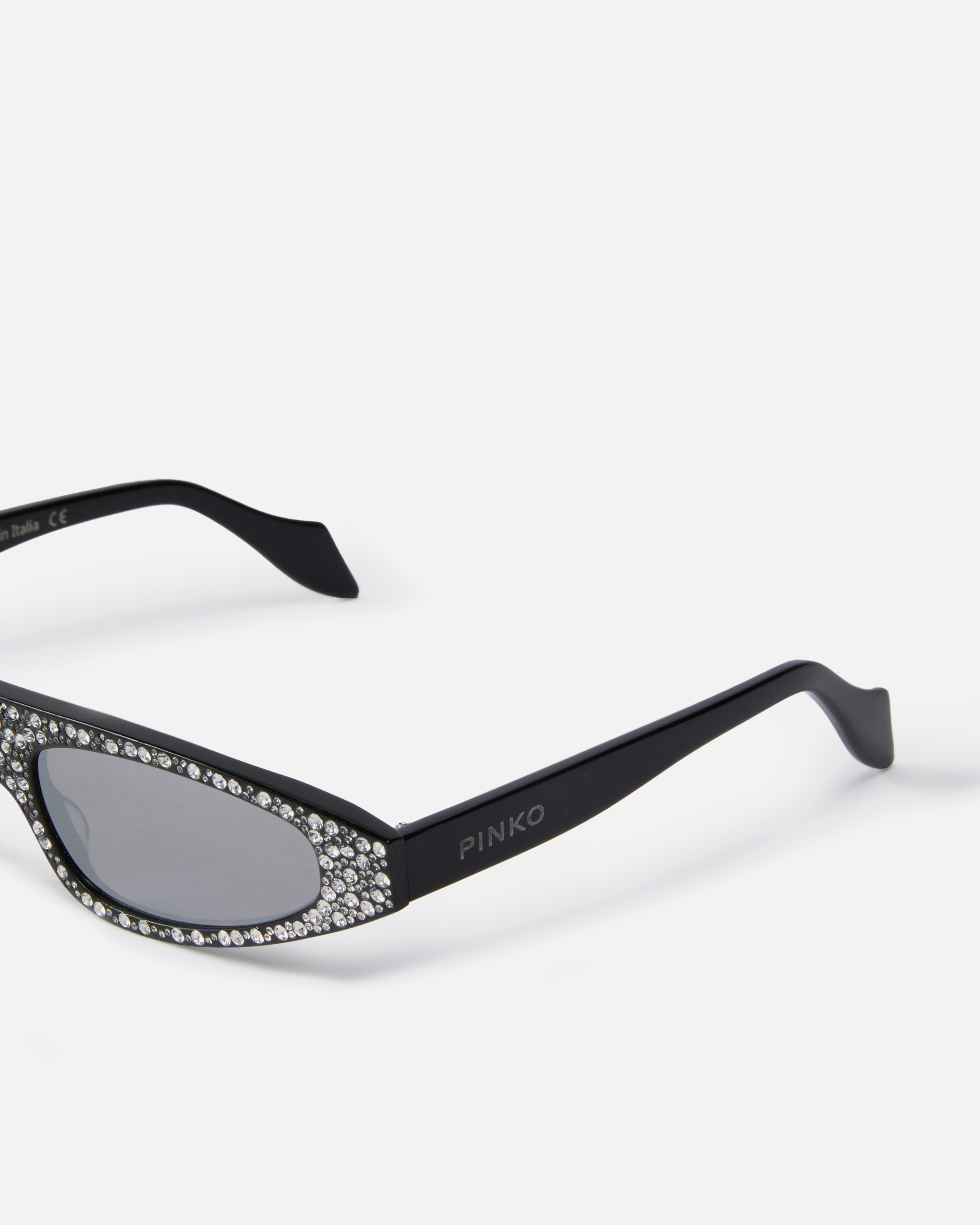 Lunettes de soleil allongées à strass 3