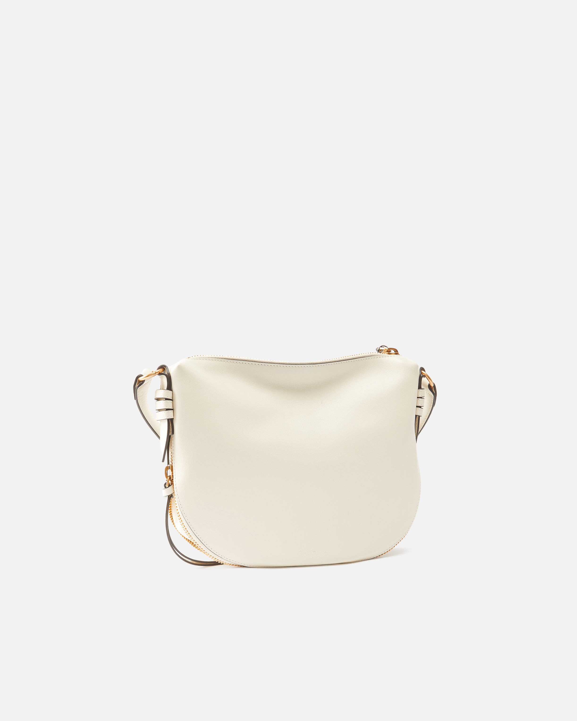Pinko Small Leather Hobo Shoulder Bag With Zip In Multi