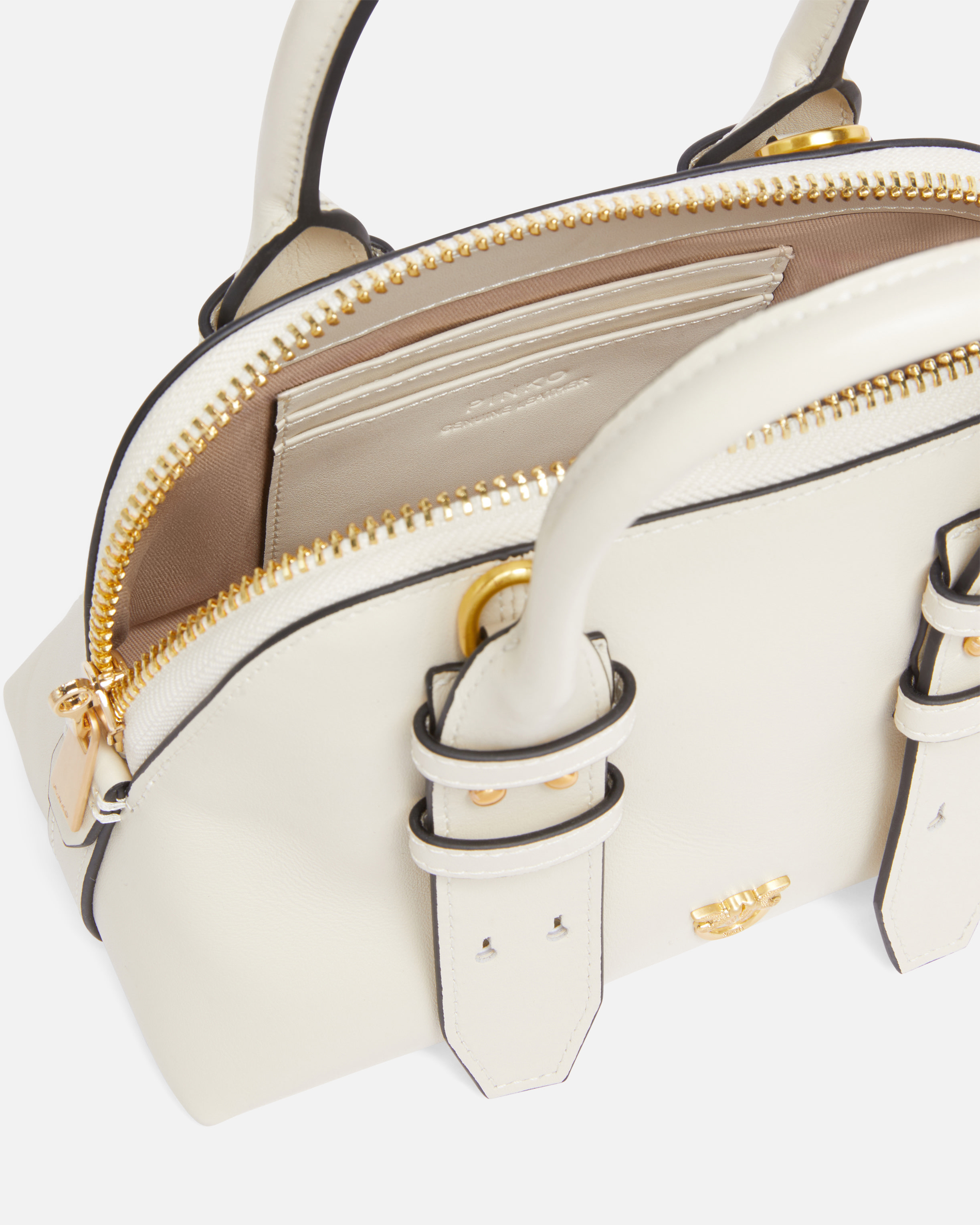 Pinko Leather Mini Escape Bag Bowling Bag