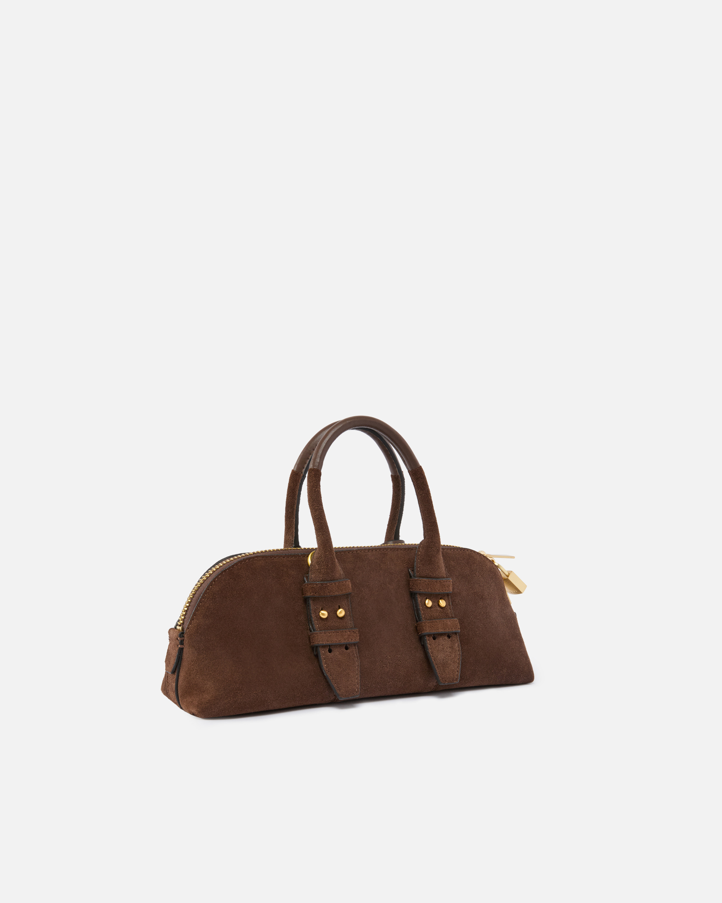 Pinko Small Baguette Escape Bag In Leather In Brown