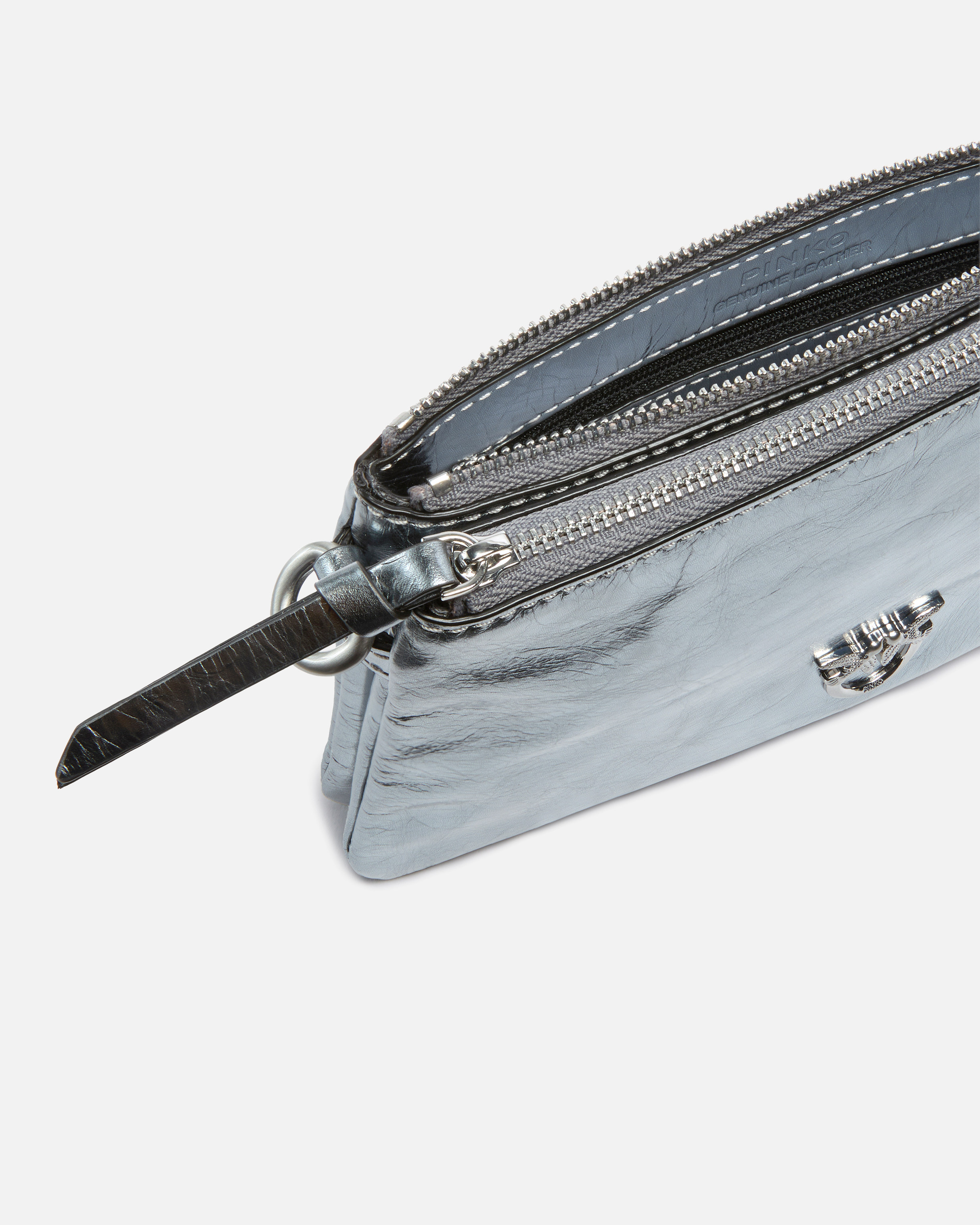 PINKO Laminated leather sandals キーケース Mini Double Bag in laminated leather PINKO → Shop Online